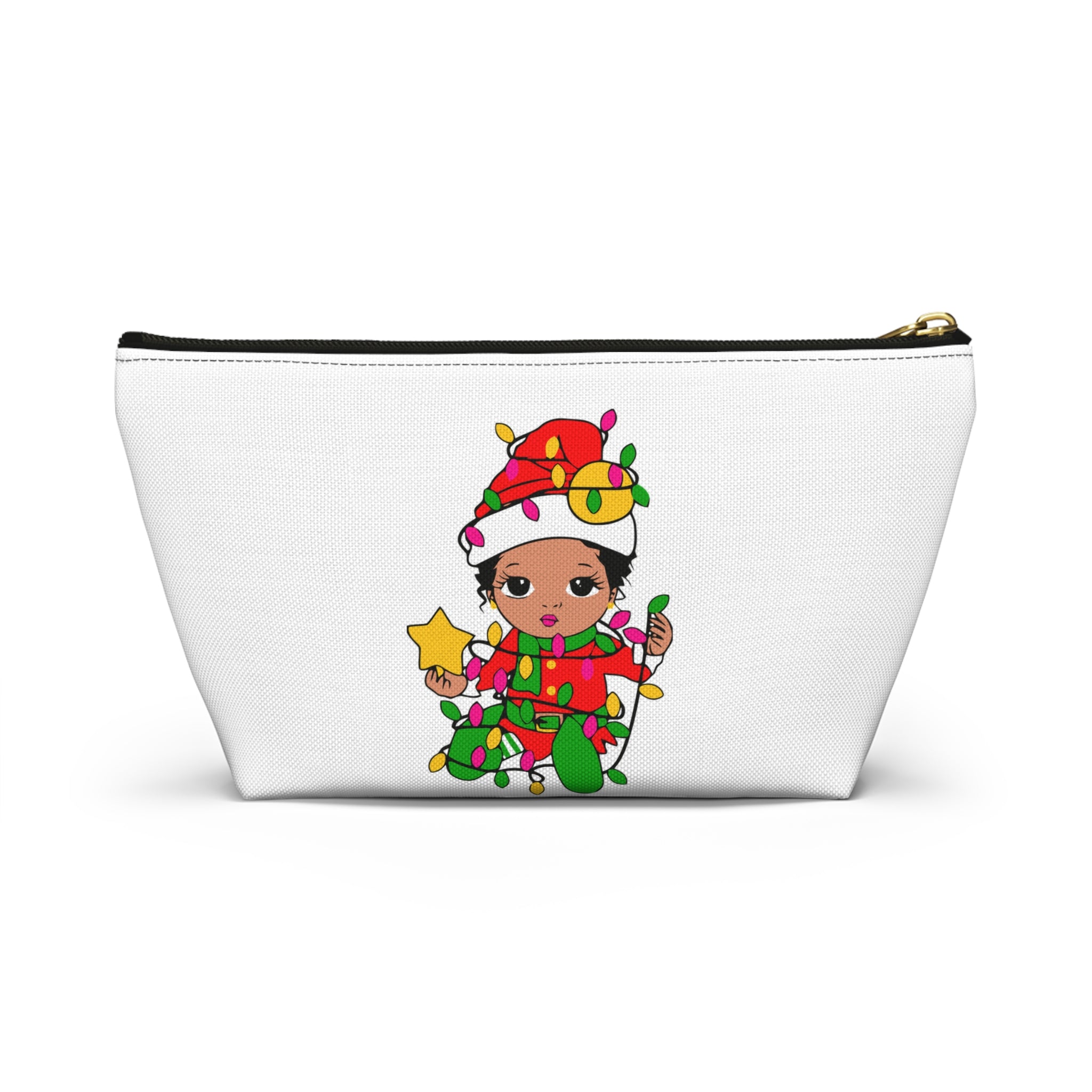 Christmas Elf Kids Accessory Pouch — Holiday Makeup & Trinket Bag