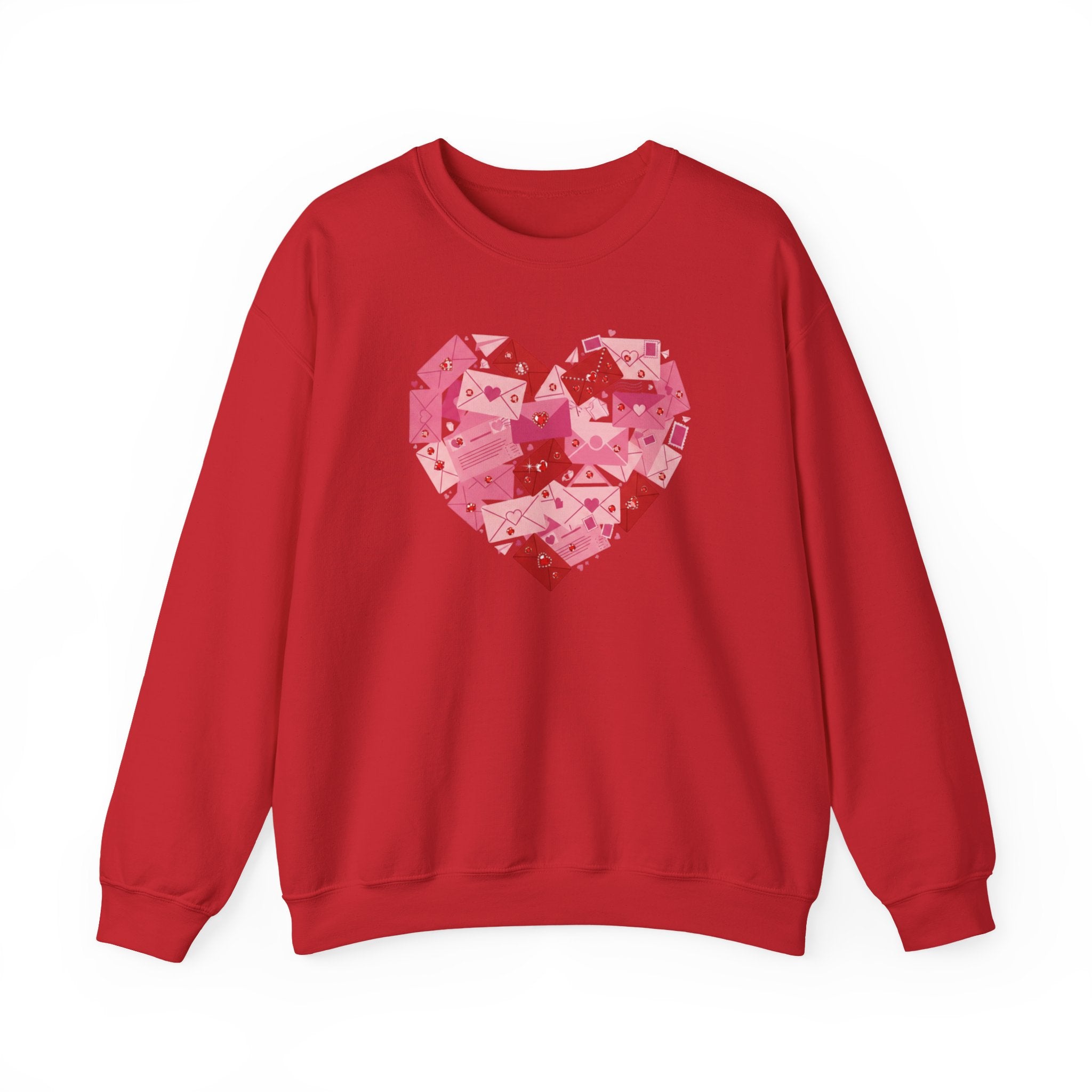Heart Center Crewneck Sweatshirt — Centered Heart Graphic