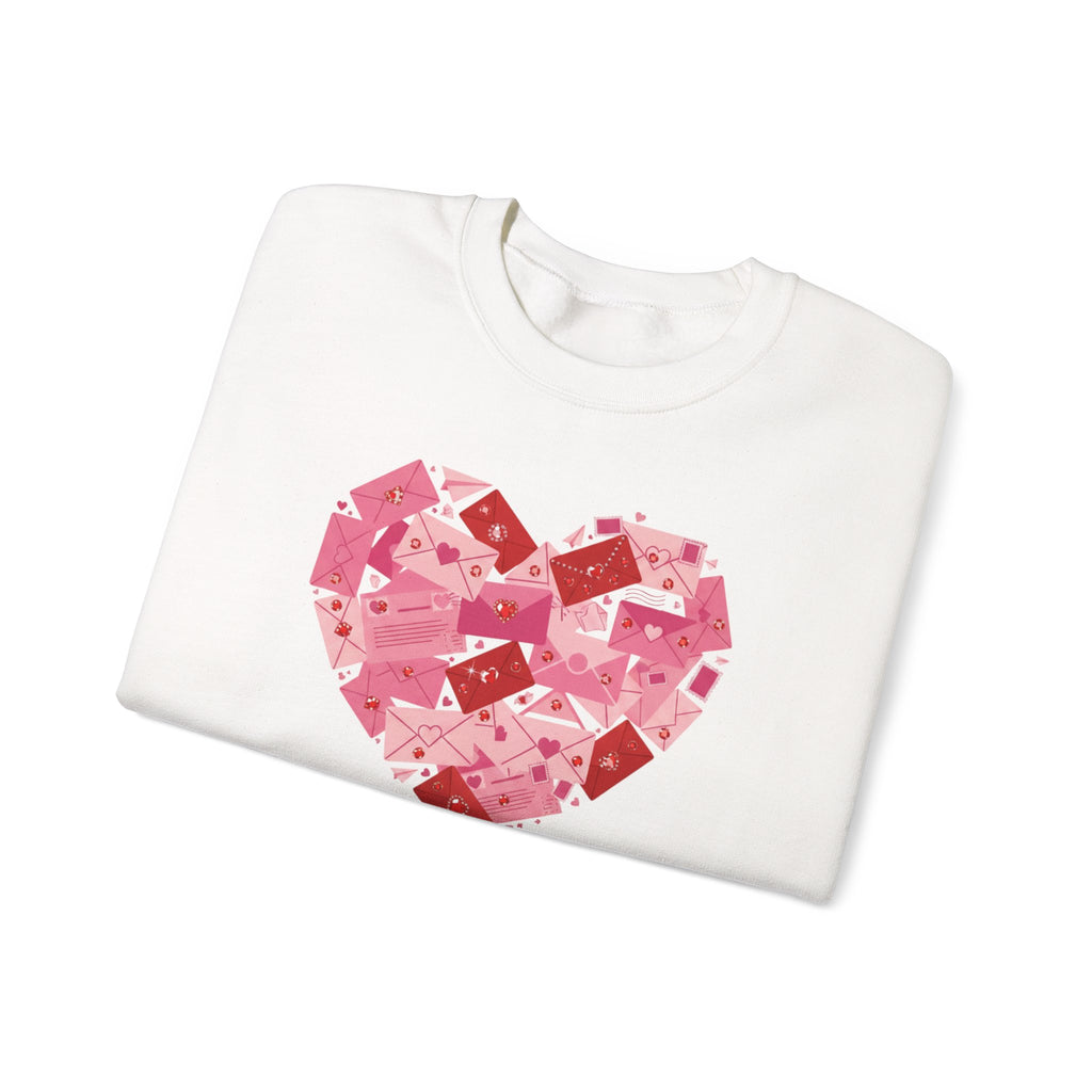 Heart Center Crewneck Sweatshirt — Centered Heart Graphic
