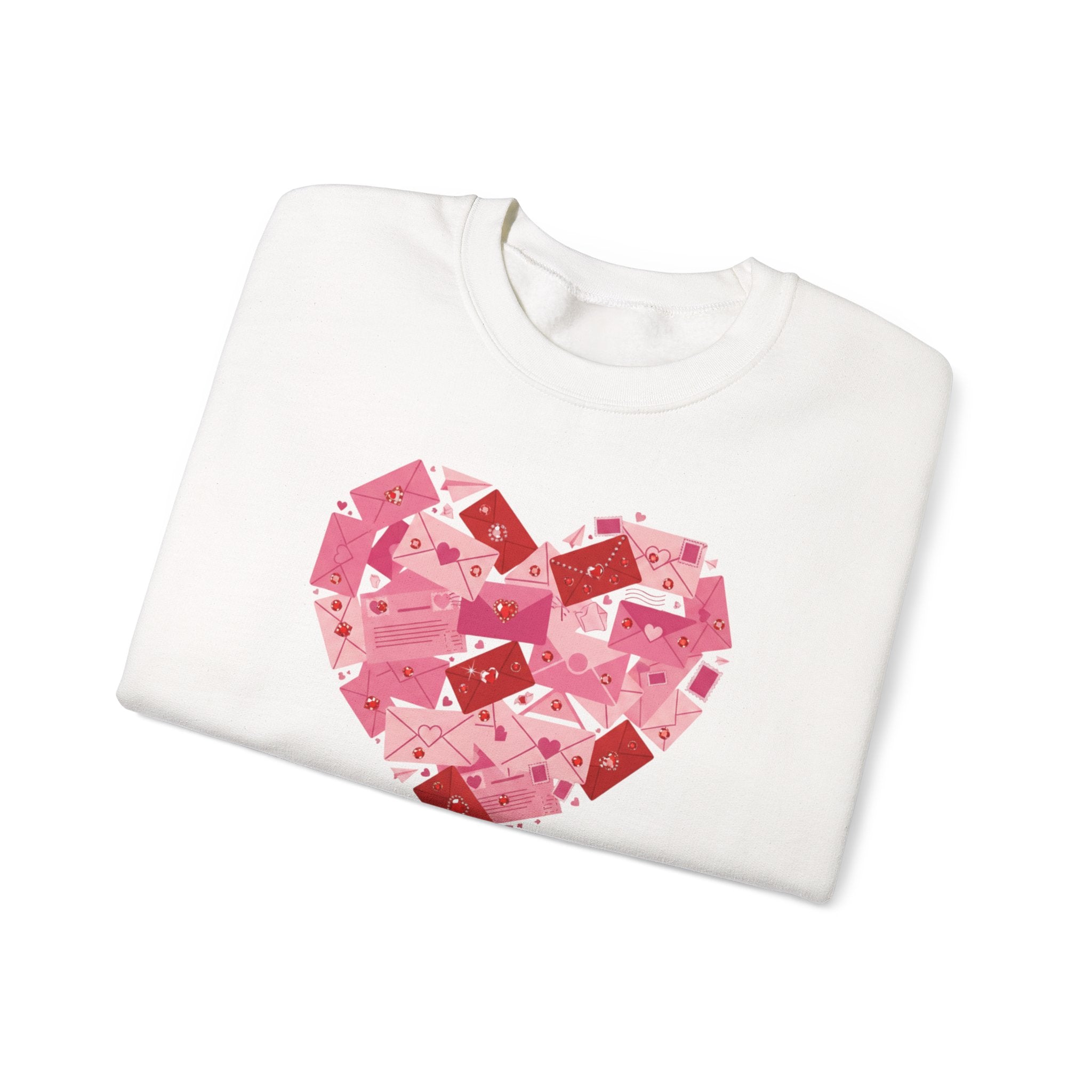 Heart Center Crewneck Sweatshirt — Centered Heart Graphic