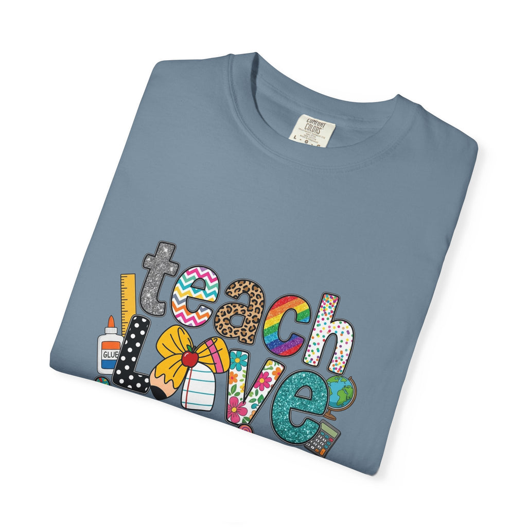Teach Love Inspire T-Shirt — Colorful Teacher Appreciation Tee