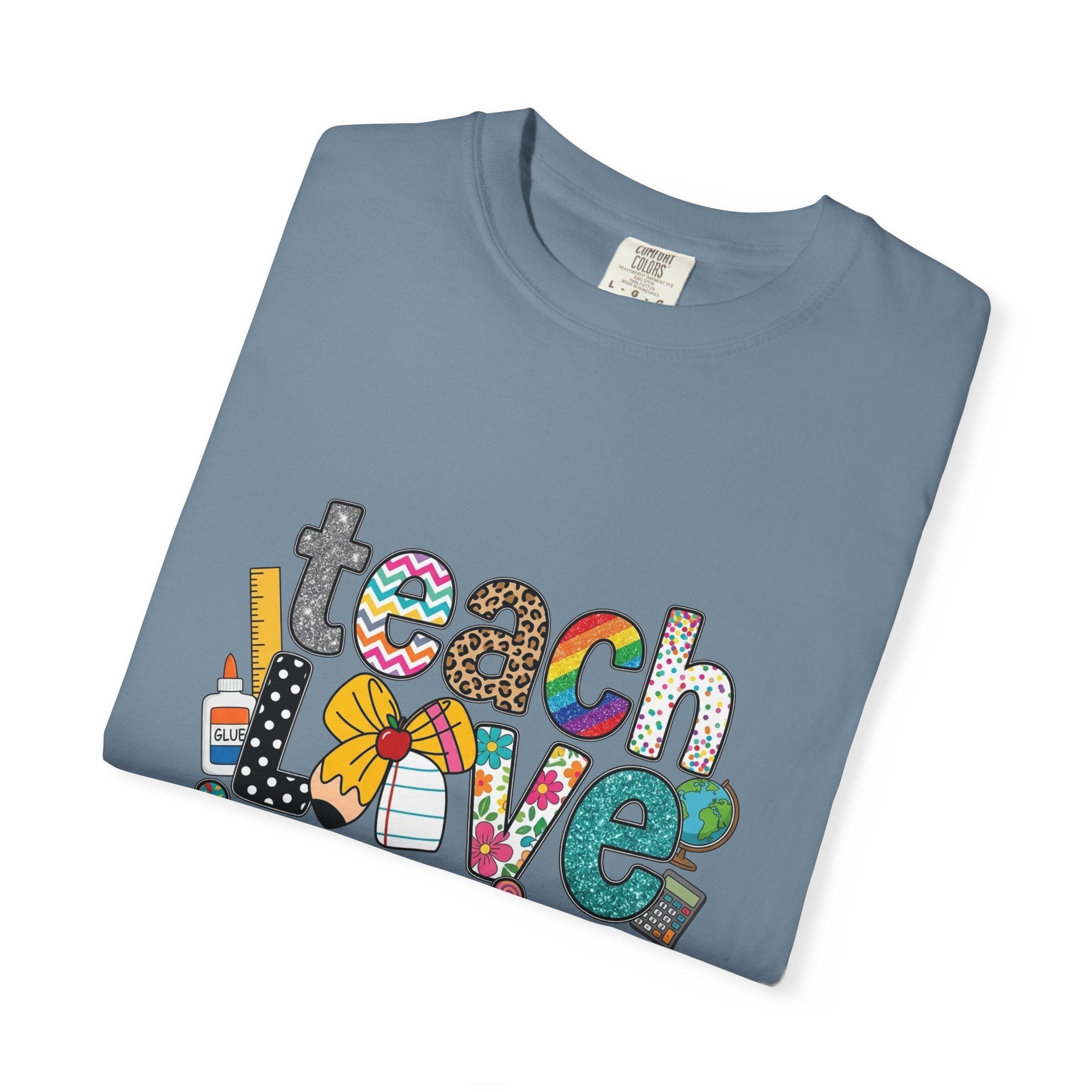 Teach Love Inspire T-Shirt — Colorful Teacher Appreciation Tee