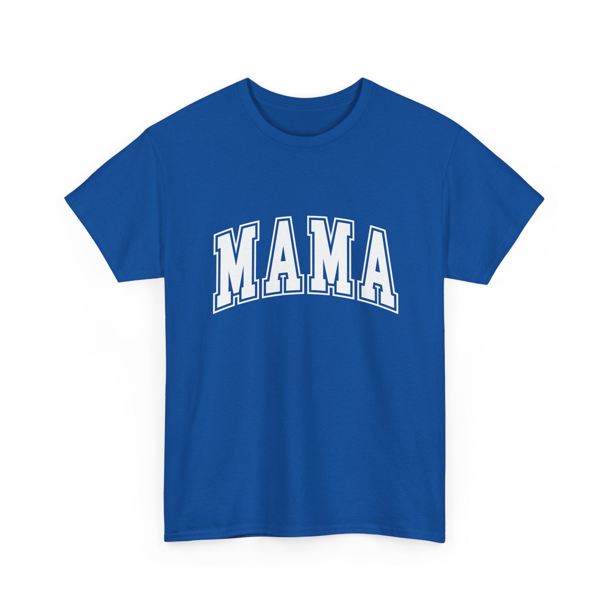 Mama Graphic Tee — Classic Collegiate 'MAMA' Shirt for Moms