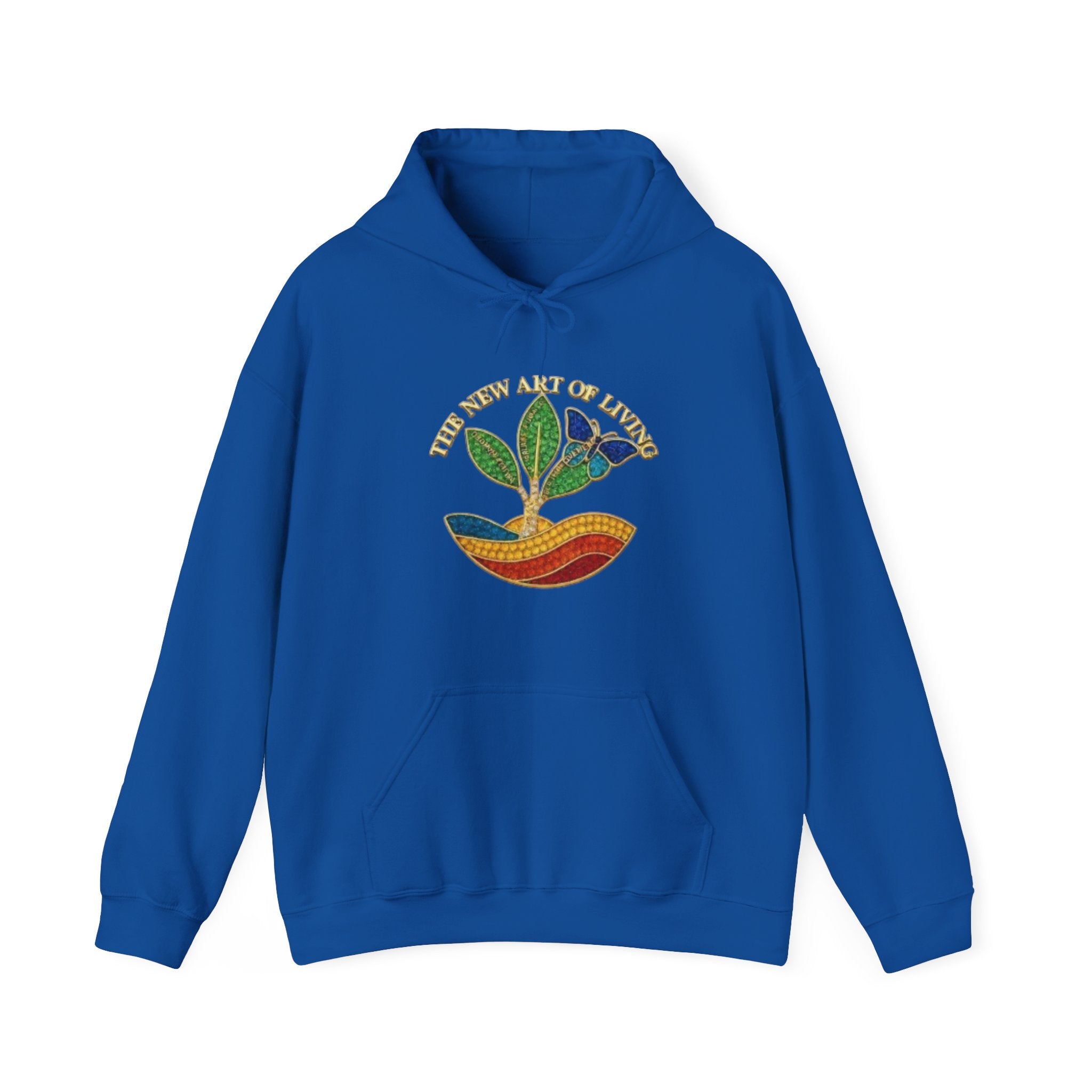 Plant of Life Hoodie — Retro Earth Tone Seedling Graphic with “The New Art of Living”