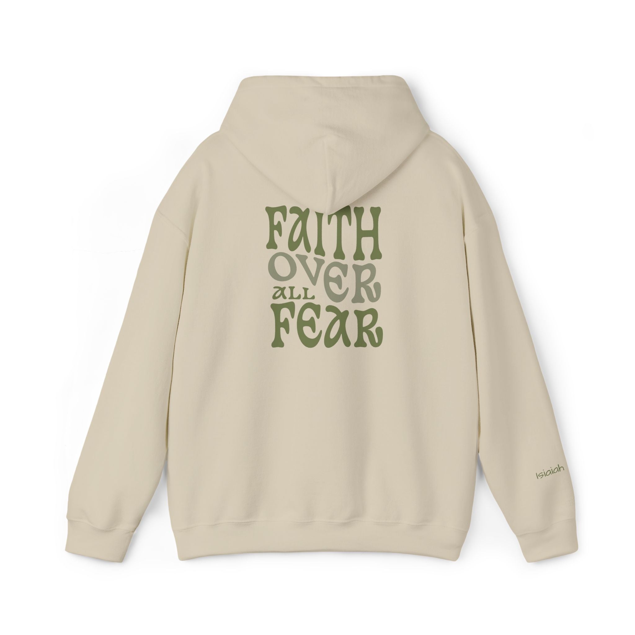 Faith Over All Fear Hoodie — Inspirational Christian Pullover