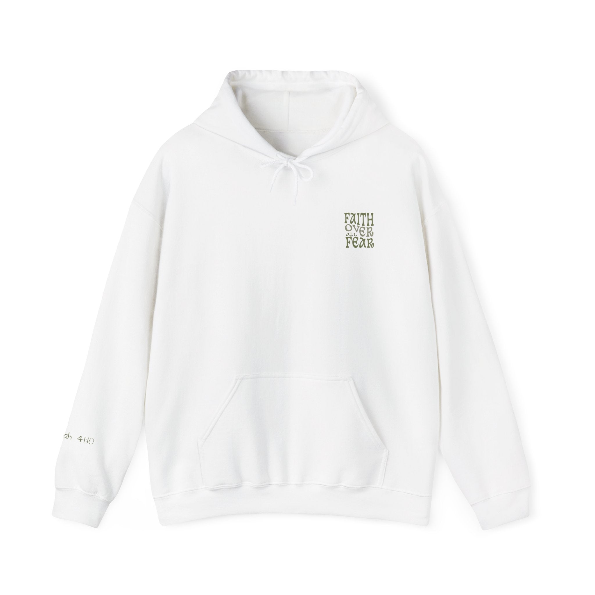 Faith Over All Fear Hoodie — Inspirational Christian Pullover