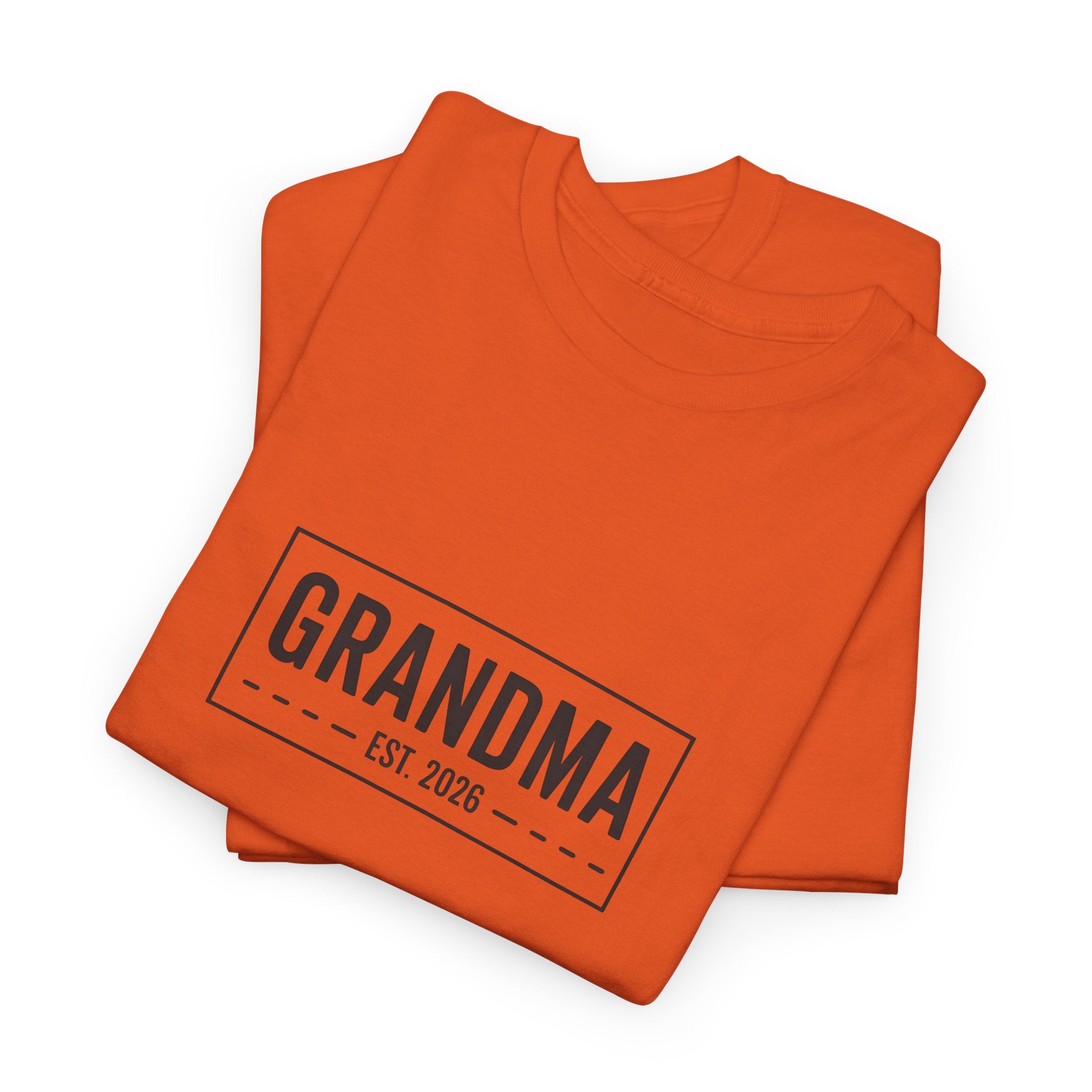 Grandma Est 2026 T-Shirt | New Grandma Gift, Pregnancy Reveal, Grandma to Be Shirt