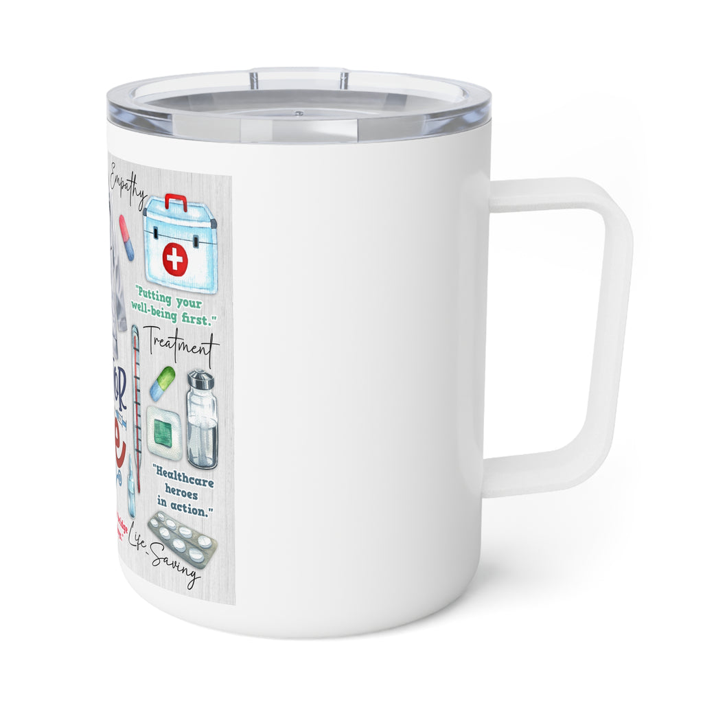 Doctor Life 10oz Insulated Coffee Mug – Gifts for Physicians, Nurse Practitioner Travel Tumbler