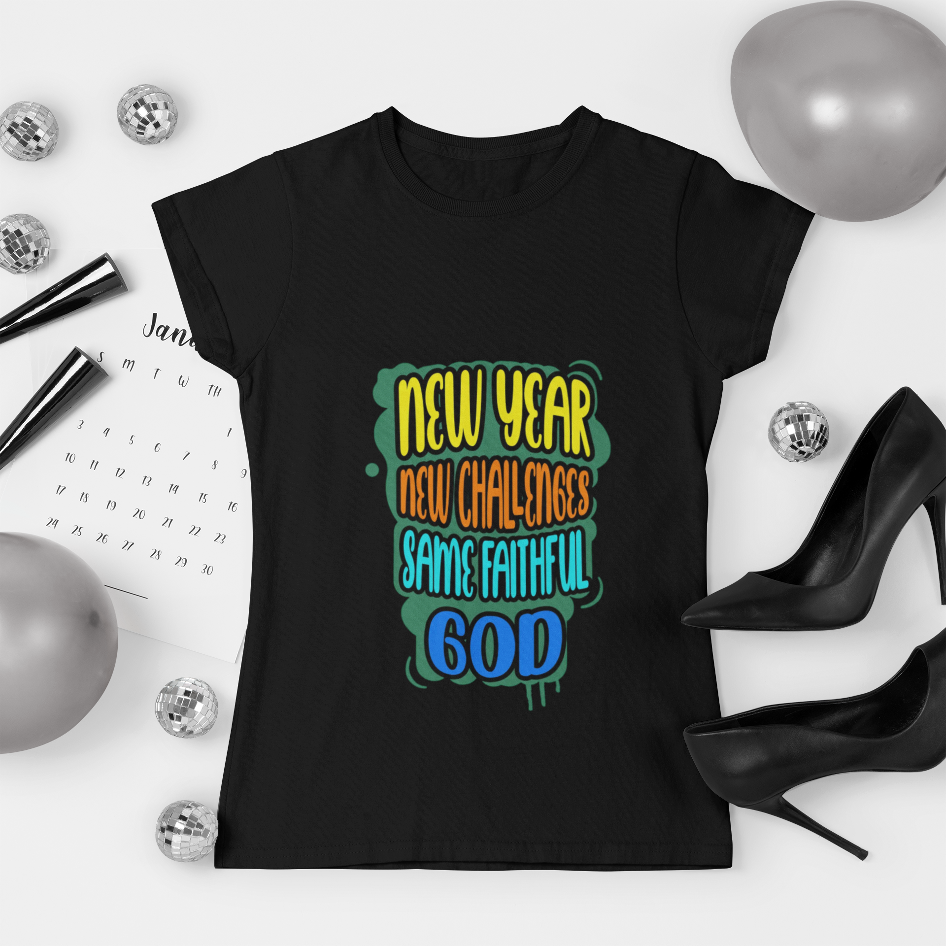 Unisex New Year New Challenges Same Faithful God T-Shirt
