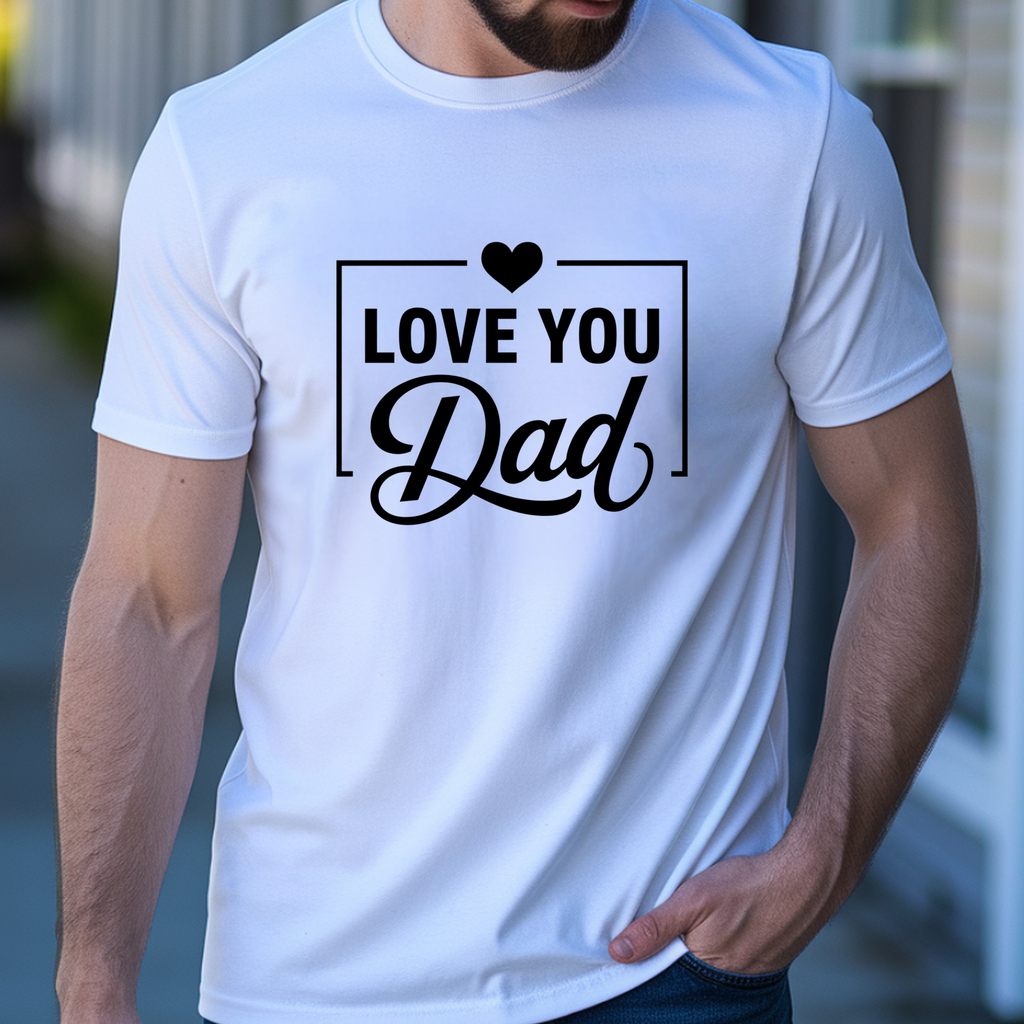 Love You Dad T-Shirt | Father’s Day Gift Tee, Dad Appreciation Shirt