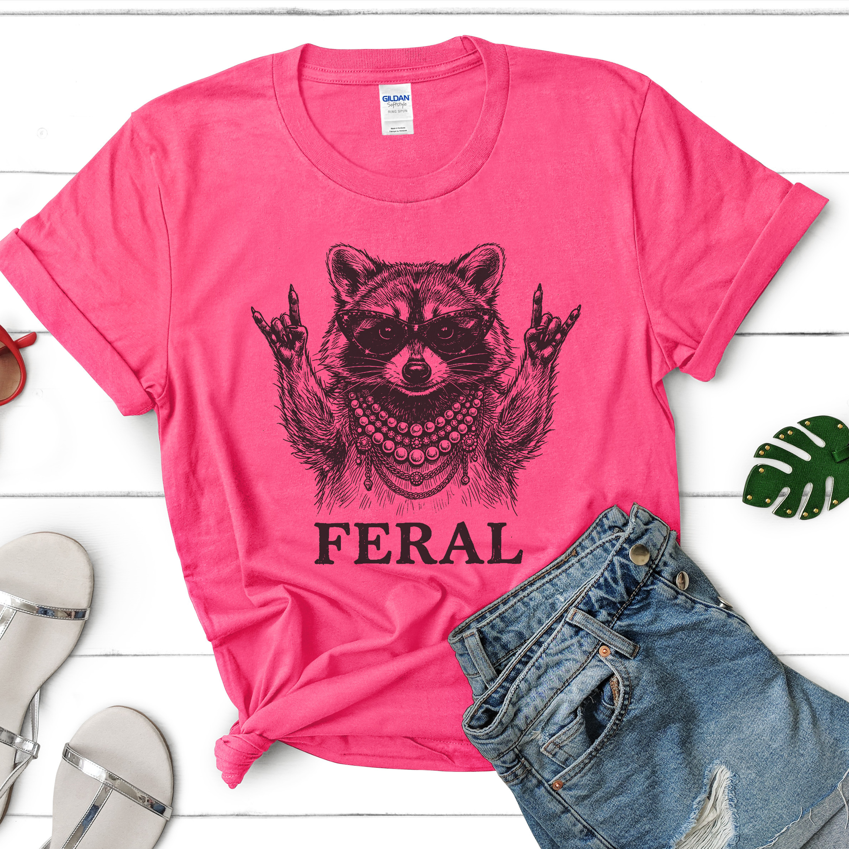 Feral Raccoon Party Tee | Life of the Party Raccoon Shirt |