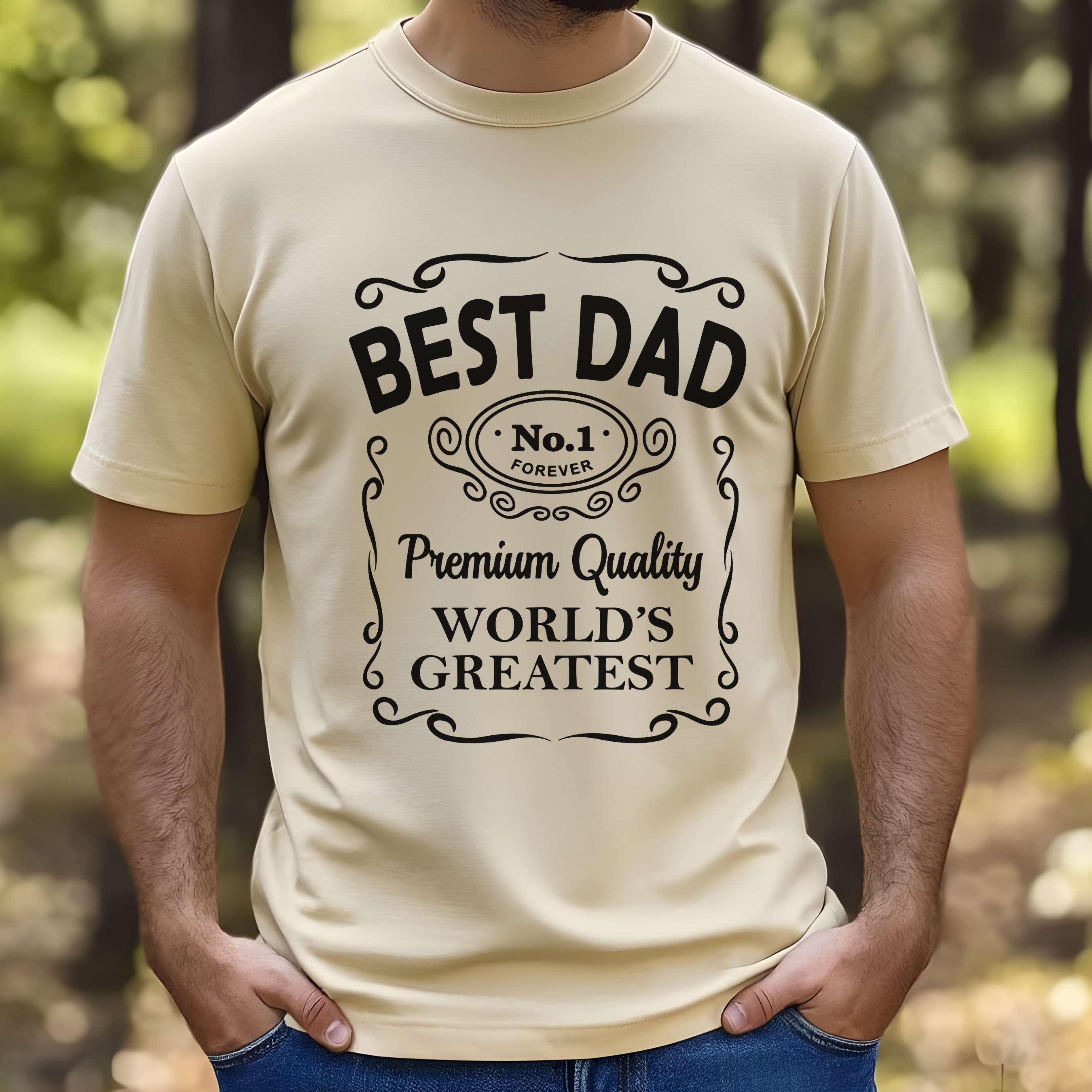 Best Dad No.1 T-Shirt — "World's Greatest" Father's Day Tee
