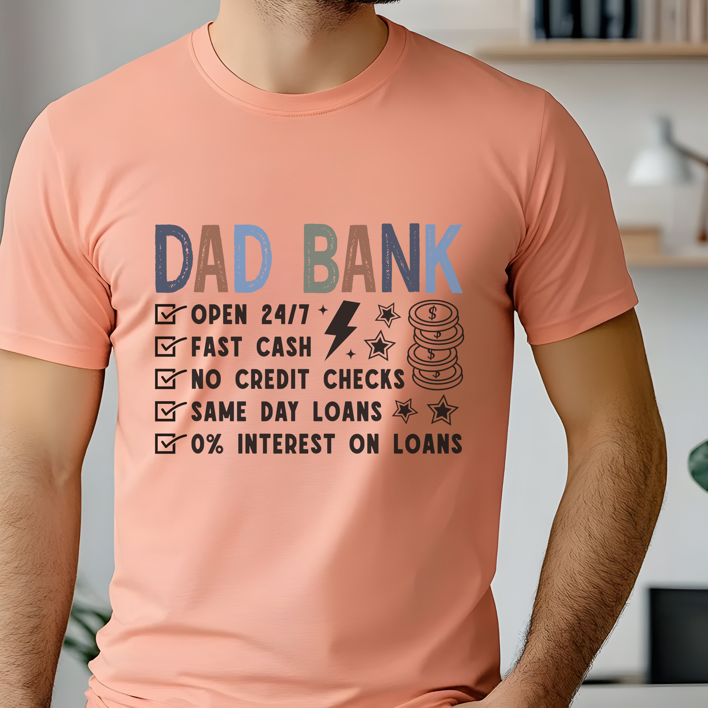 Dad Bank T-Shirt — Funny Father Savings Tee