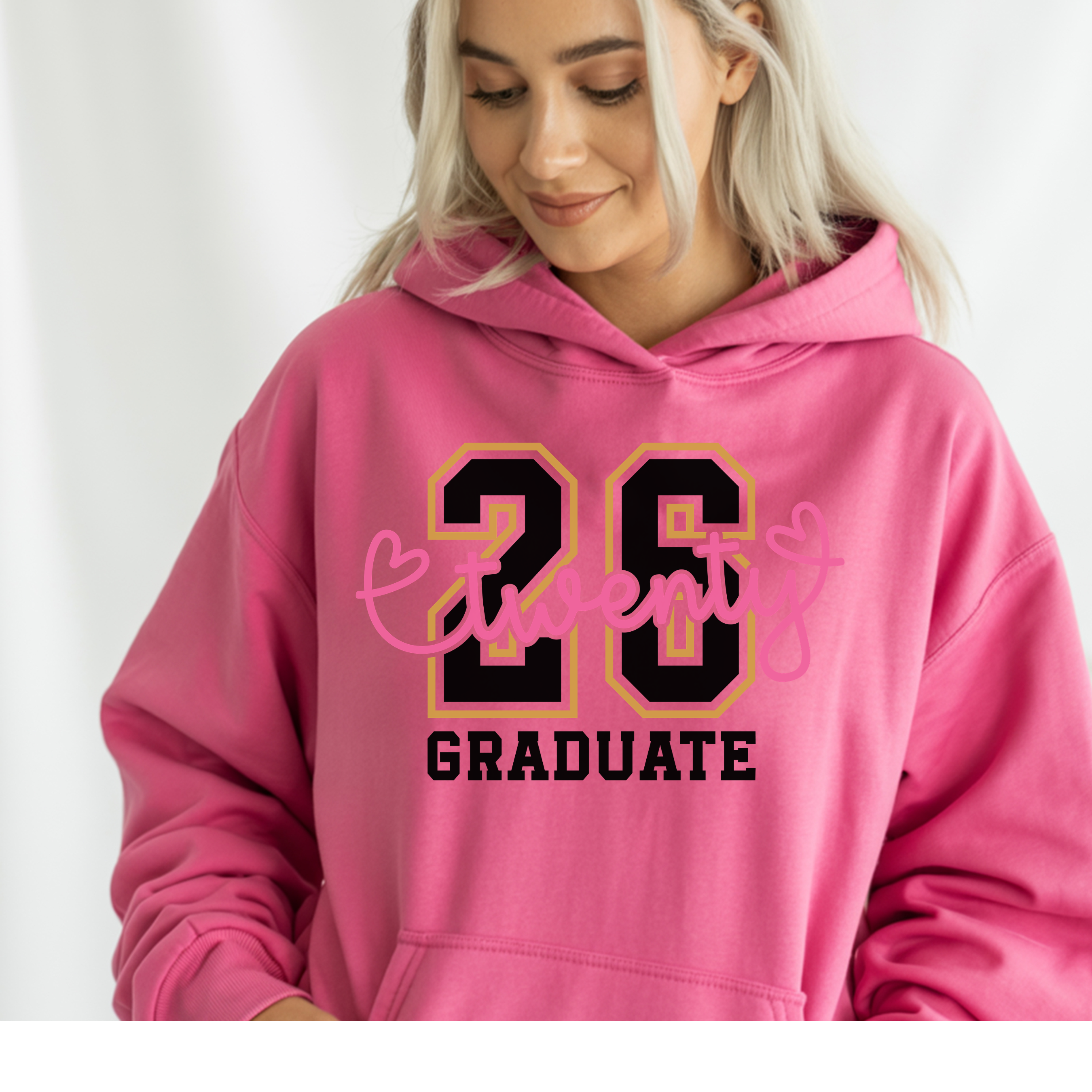 Twenty 26 Graduate Hoodie | Class of 2026 Graduation Sweatshirt