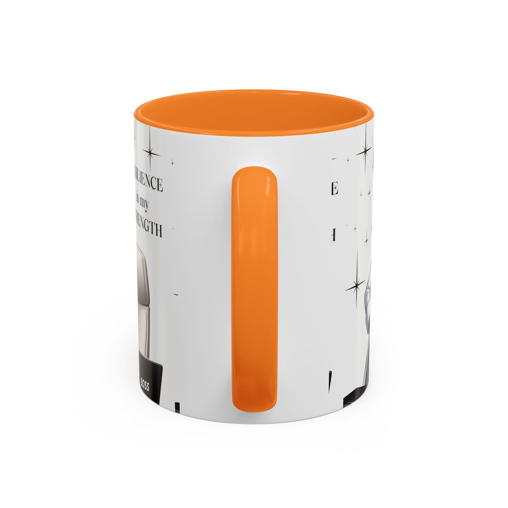 Motivational Black Boss Mug — “Resilience Is My Strength” Coffee Cup (11oz/15oz)