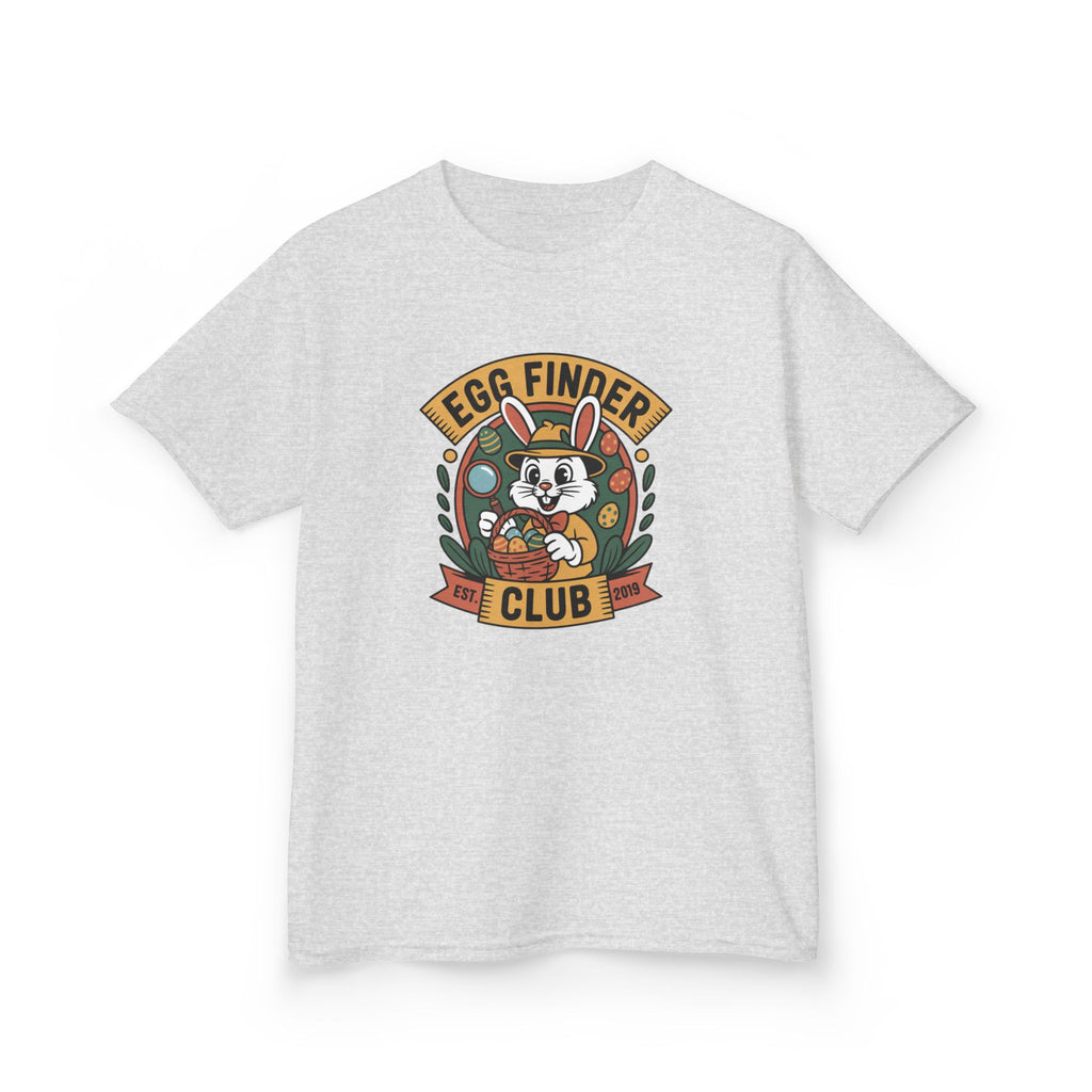 Egg Finder Club Kids T‑Shirt — Cute Easter Bunny Graphic Tee