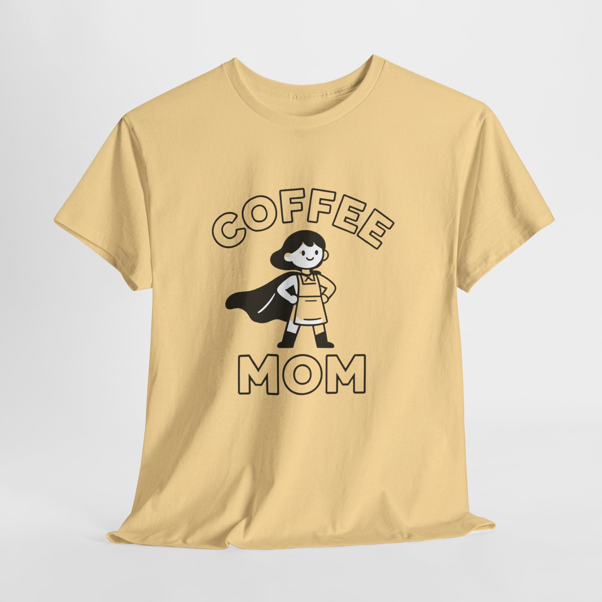 Coffee Mom T-Shirt – Funny Mom Life Graphic Tee, Cute Coffee Lover Shirt, Motherhood Humor Tee, Soft Cotton Everyday Mom Shirt