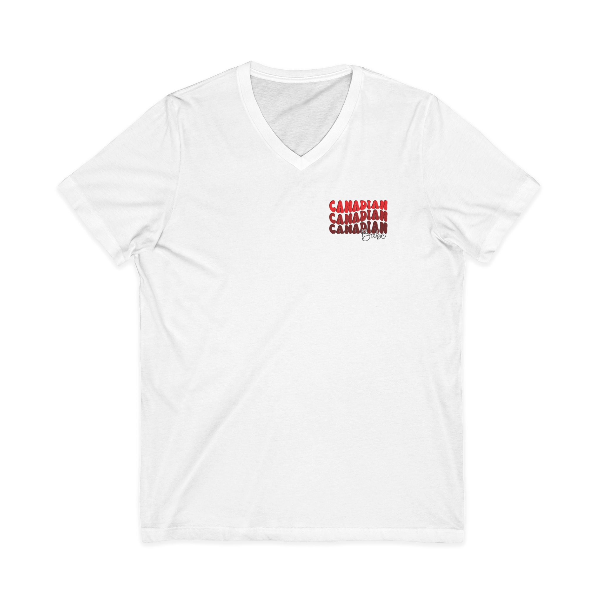 Unisex Jersey Short Sleeve V-Neck Tee
