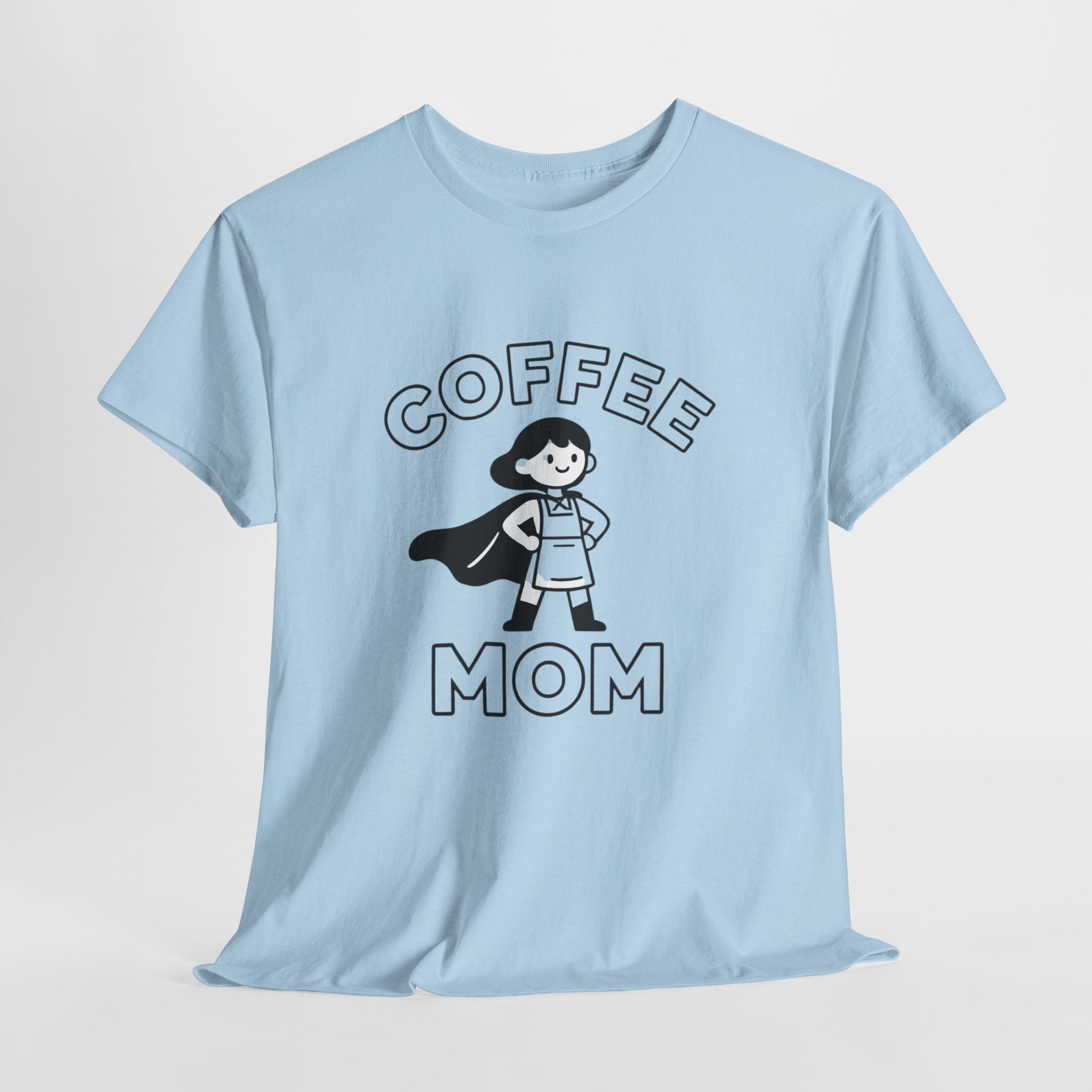 Coffee Mom T-Shirt – Funny Mom Life Graphic Tee, Cute Coffee Lover Shirt, Motherhood Humor Tee, Soft Cotton Everyday Mom Shirt