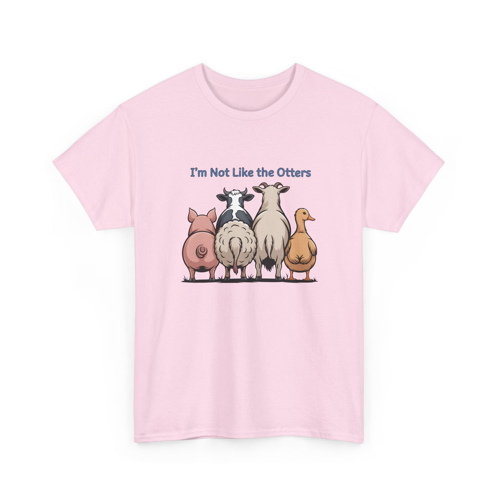 Funny Farm Animal Tee — "I'm Not Like the Otters" Graphic T-Shirt