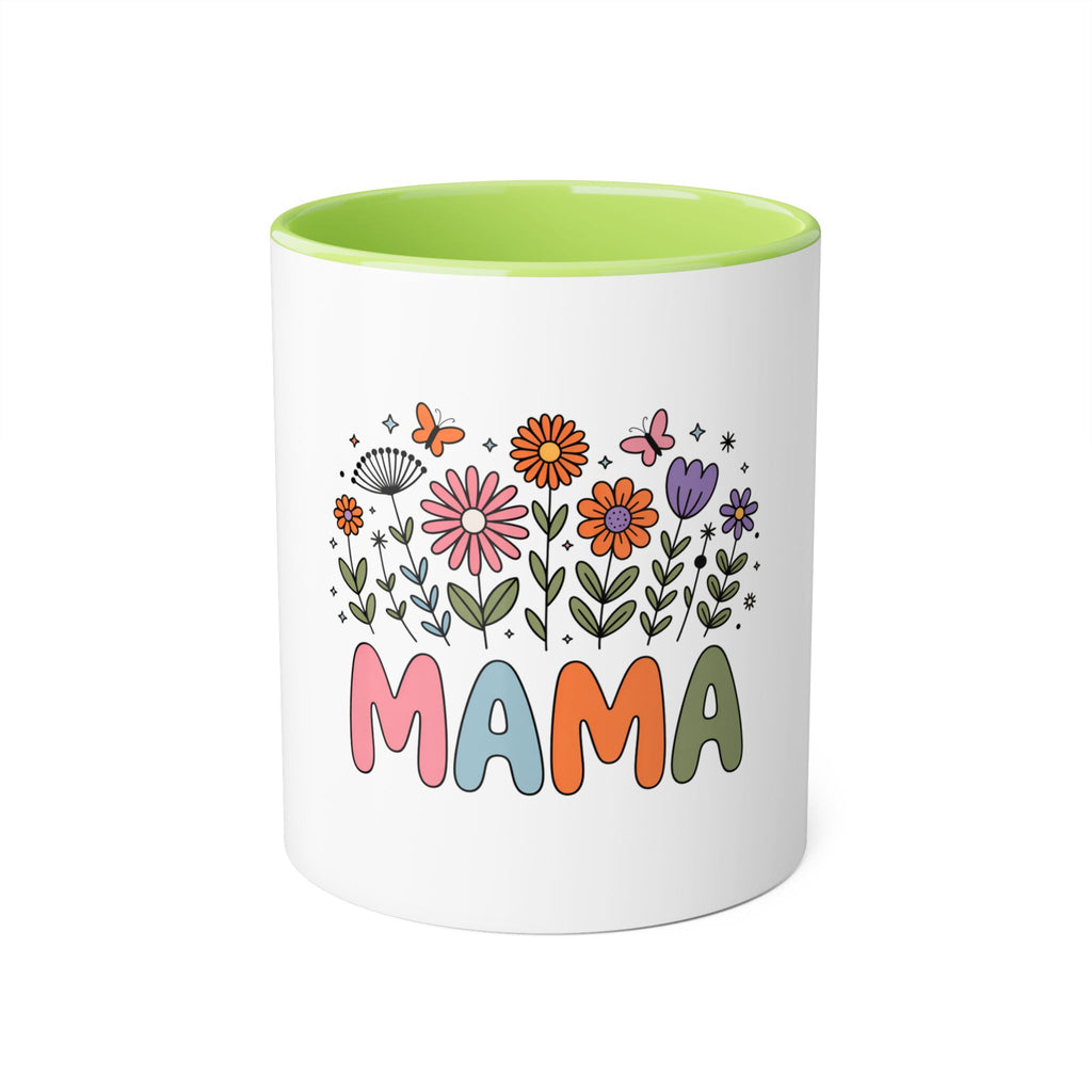 Mama Spring Floral Mug – Cute Mom Coffee Cup, Wildflower Mama Mug, Cozy Gift for Mom, Mother’s Day Coffee Mug 11oz