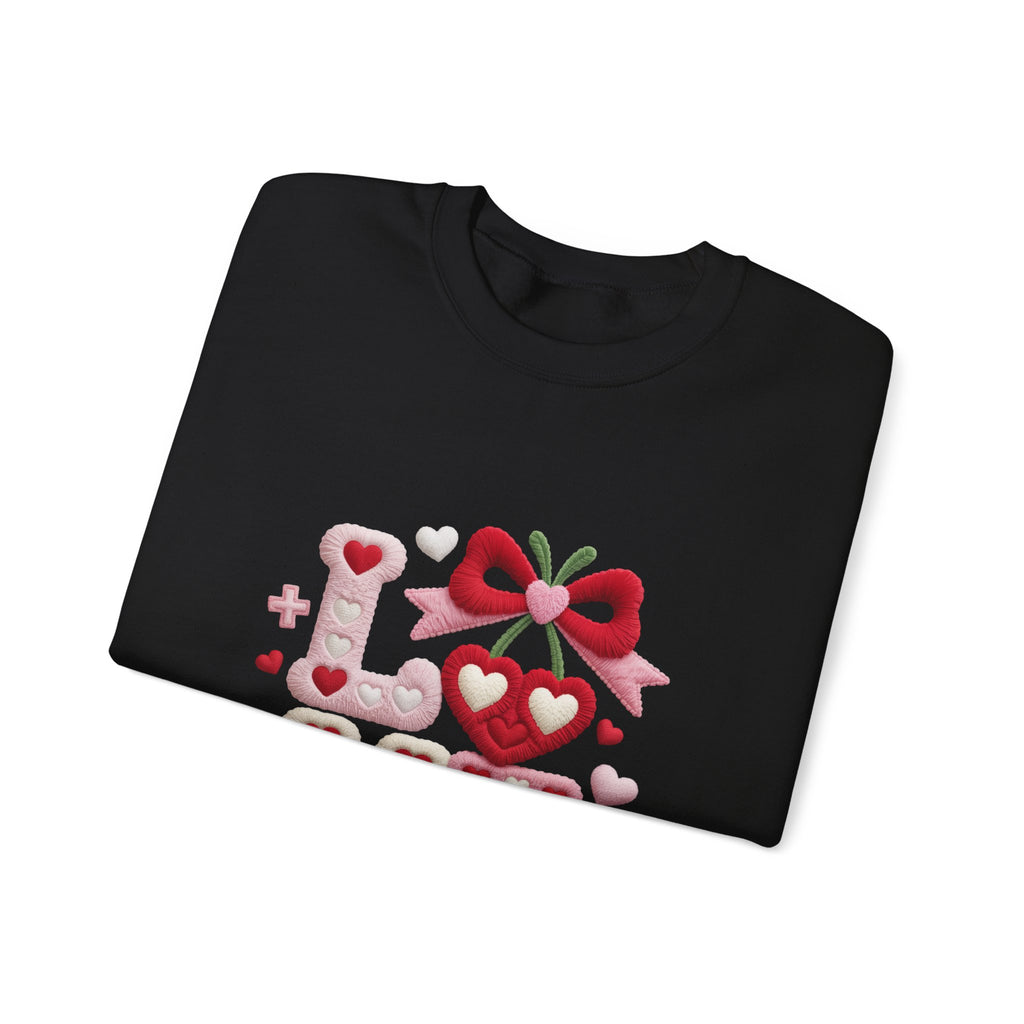 LOVE Crewneck Sweatshirt — Classic Cozy Everyday Pullover-Valentine