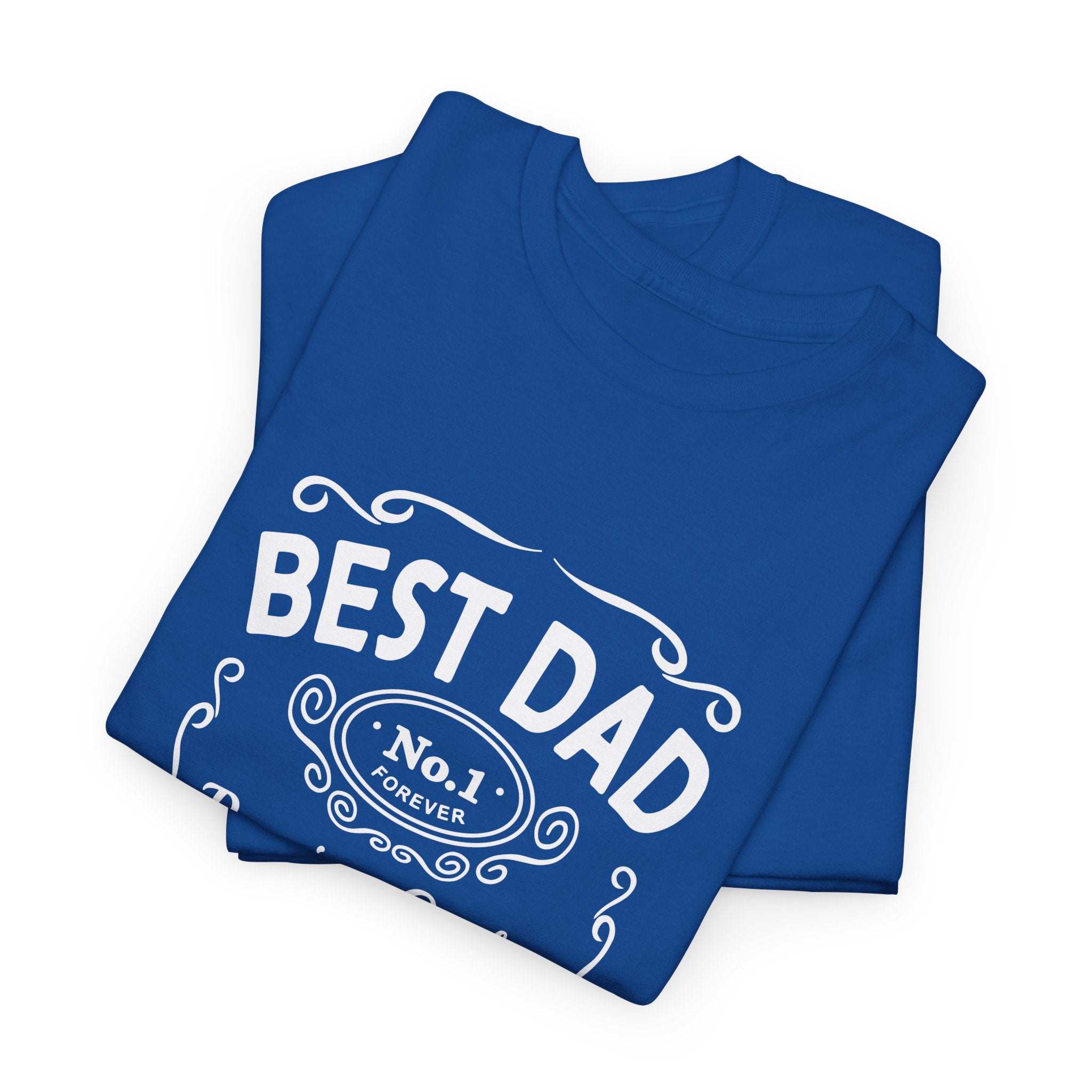 Best Dad Vintage Badge Tee | World's Greatest No.1 Dad Father Typography Shirt