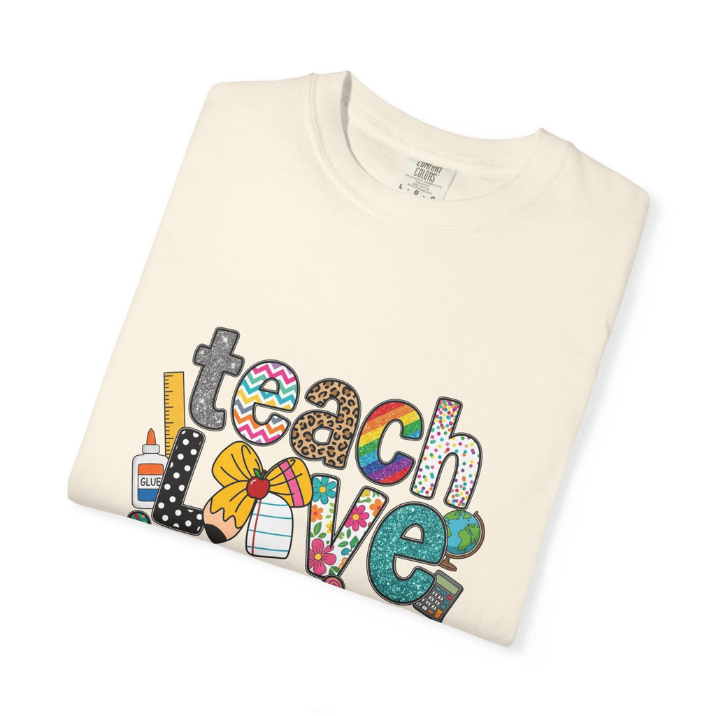 Teach Love Inspire T-Shirt — Colorful Teacher Appreciation Tee
