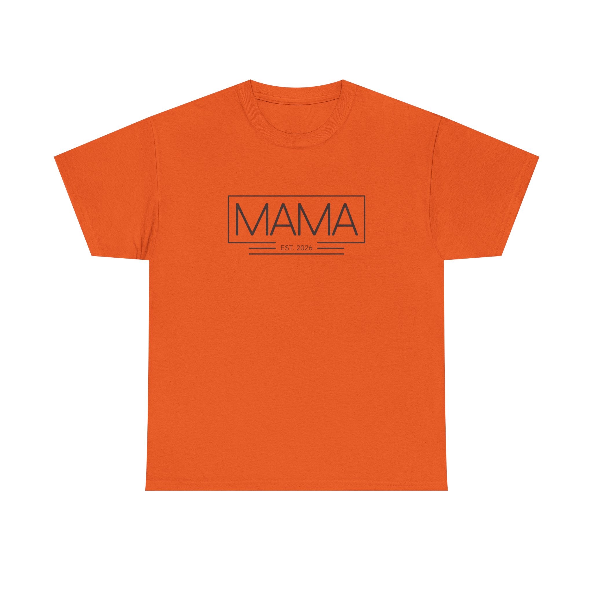 Mama Est. 2026 T-Shirt – Minimalist Mom Tee, New Mom Gift, Modern Motherhood Shirt, Soft Cotton Everyday Tee, Baby shower gift, ,everyday sh