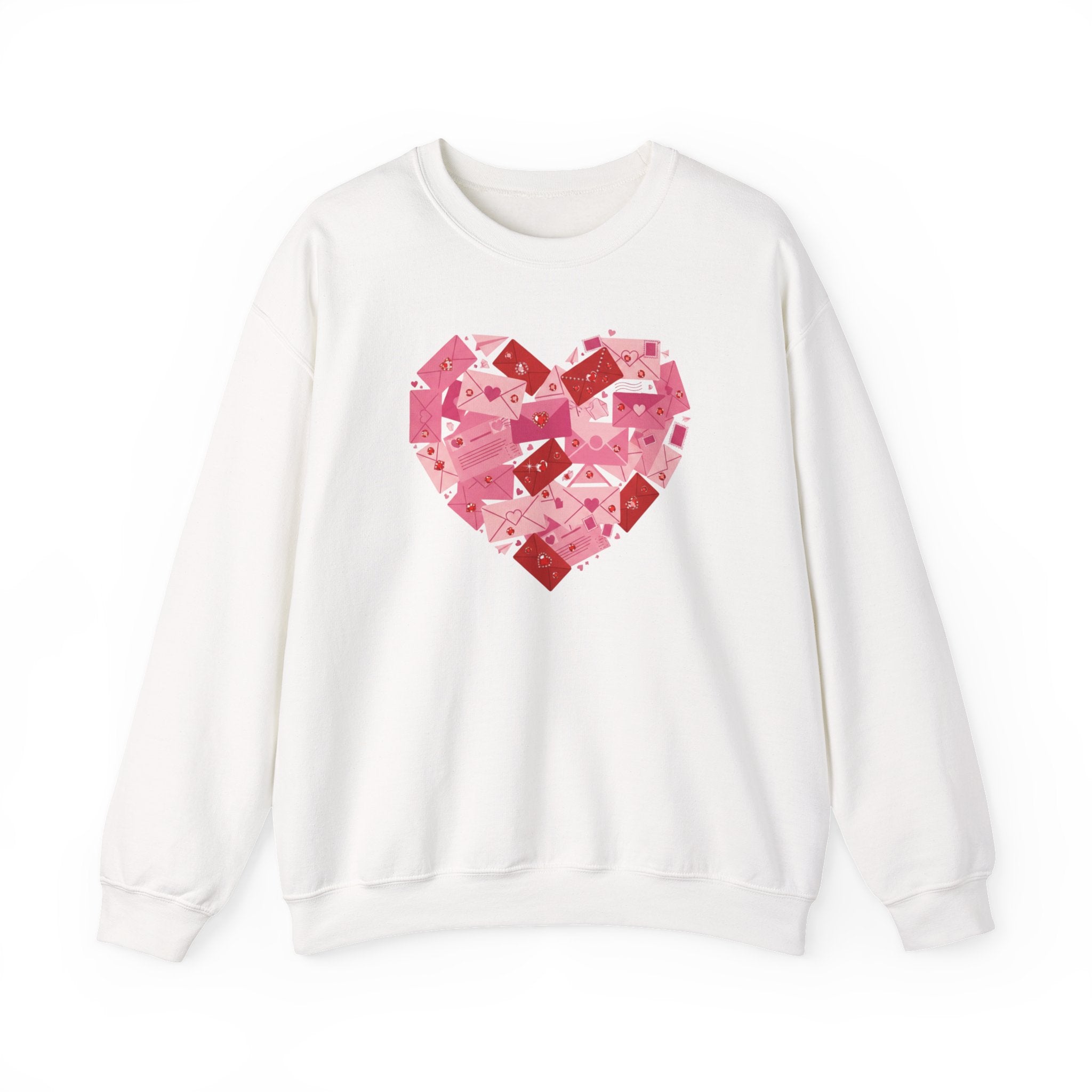 Heart Center Crewneck Sweatshirt — Centered Heart Graphic