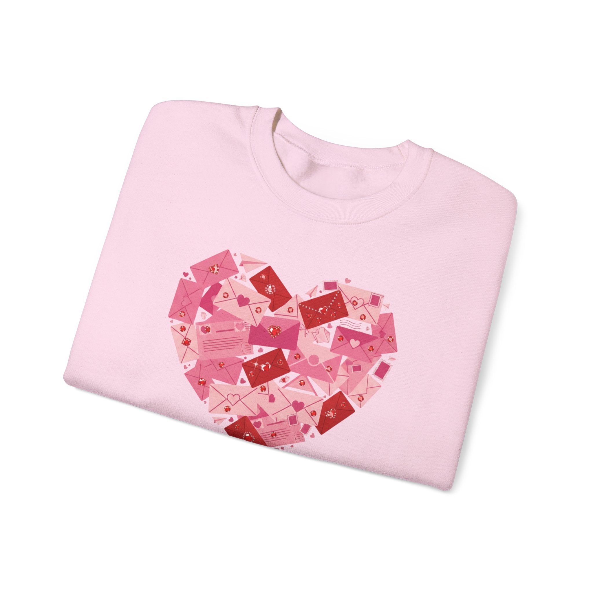 Heart Center Crewneck Sweatshirt — Centered Heart Graphic
