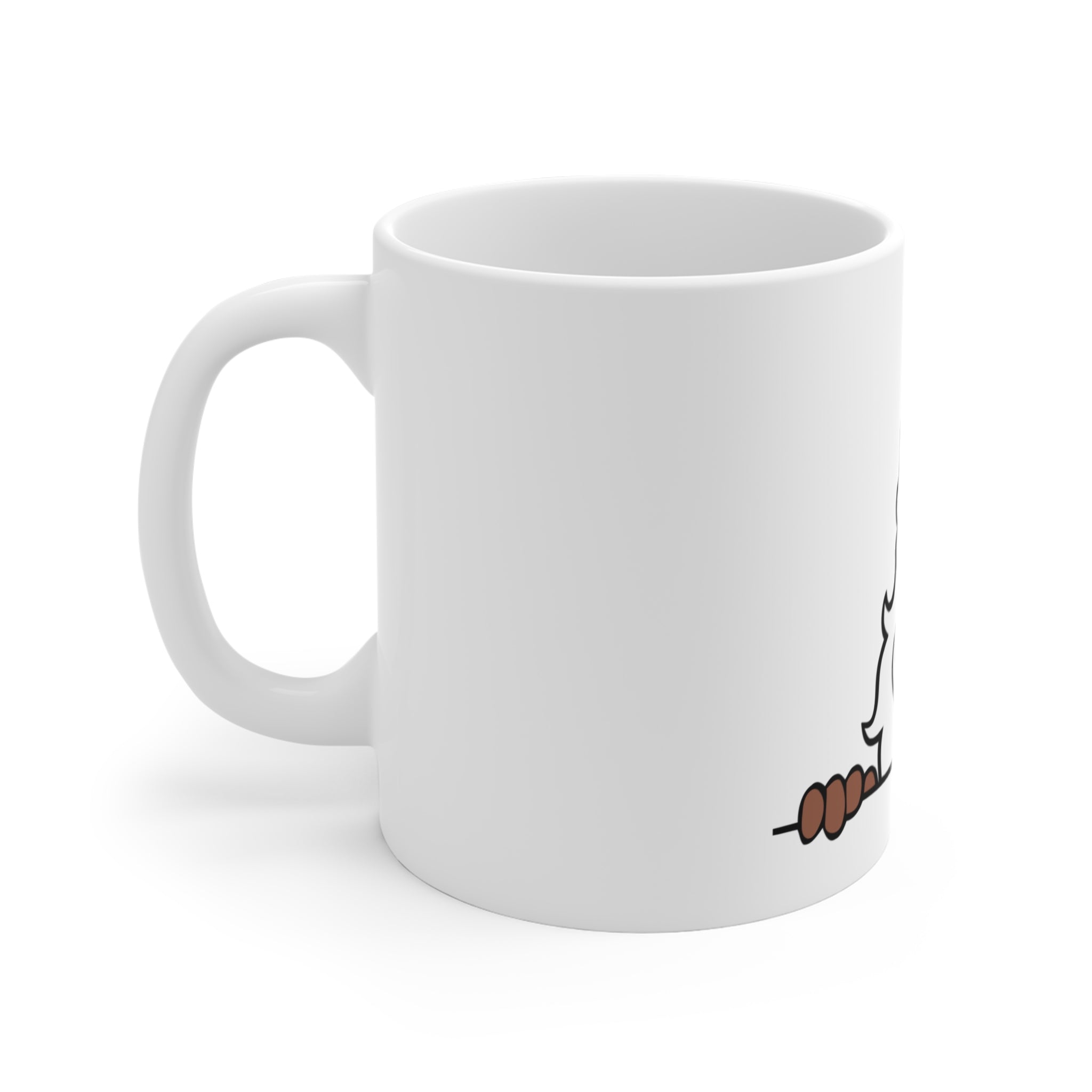 Peeking Black Santa Mug | Christmas Santa Coffee Mug