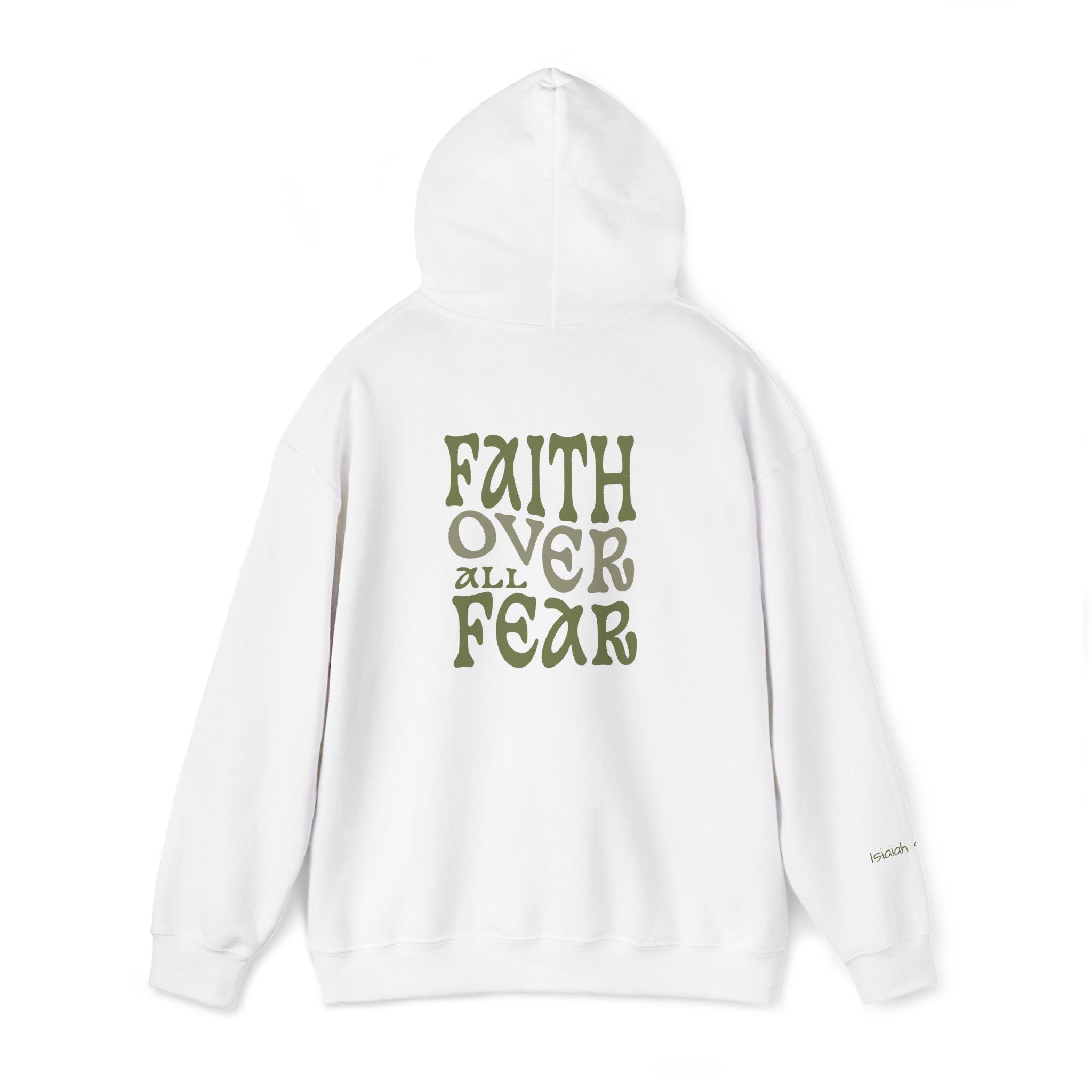 Faith Over All Fear Hoodie — Inspirational Christian Pullover