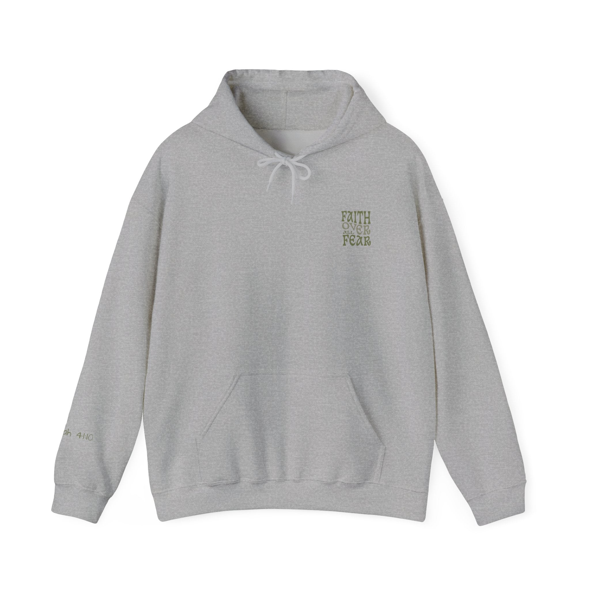 Faith Over All Fear Hoodie — Inspirational Christian Pullover