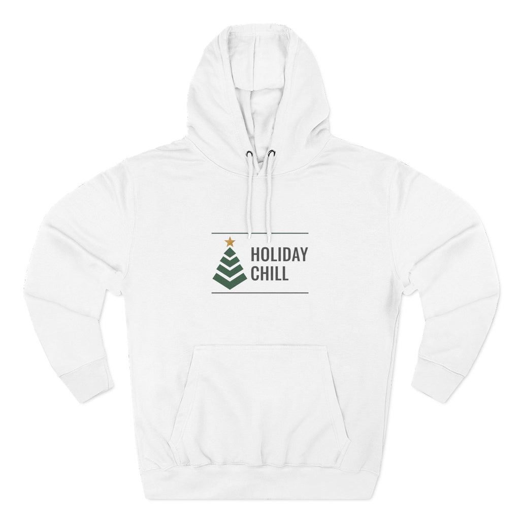 Holiday Chill Hoodie — Minimal Christmas Tree Graphic Pullover