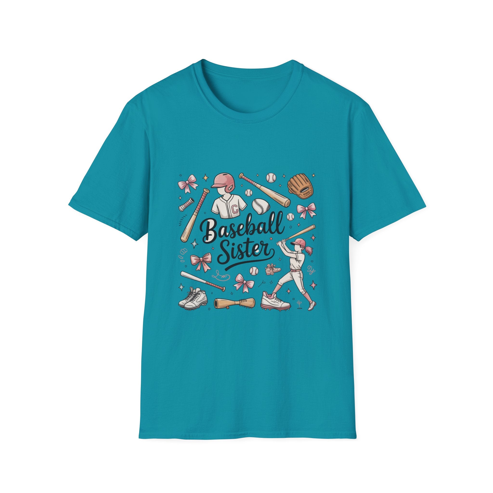 Baseball Sister Shirt – Cute Little League Graphic Tee, Baseball Family Shirt, Soft Cotton Sports Tee, Game Day Outfit Gift
