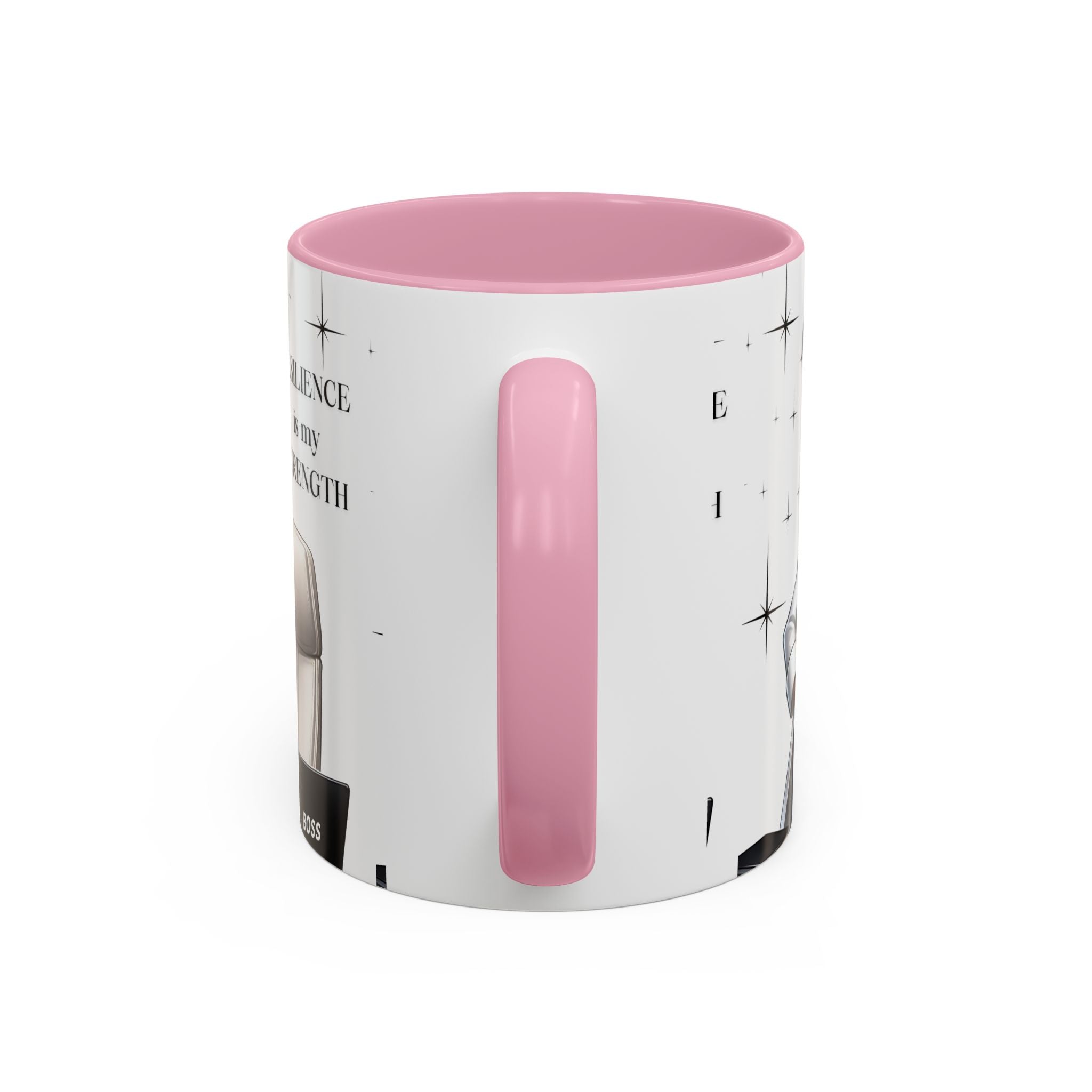 Motivational Black Boss Mug — “Resilience Is My Strength” Coffee Cup (11oz/15oz)