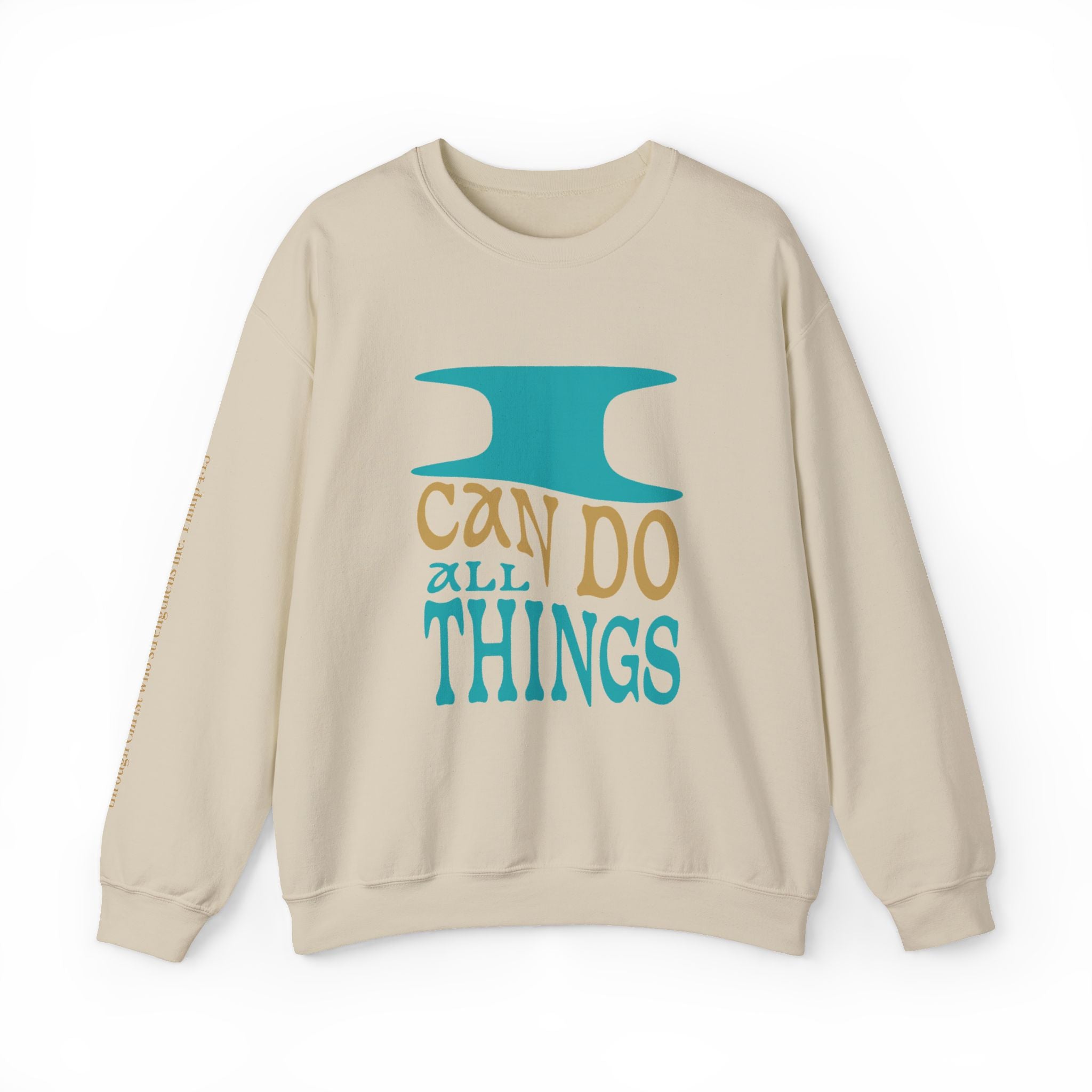 Crewneck Sweatshirt "I Can Do All Things" Inspirational Graphic