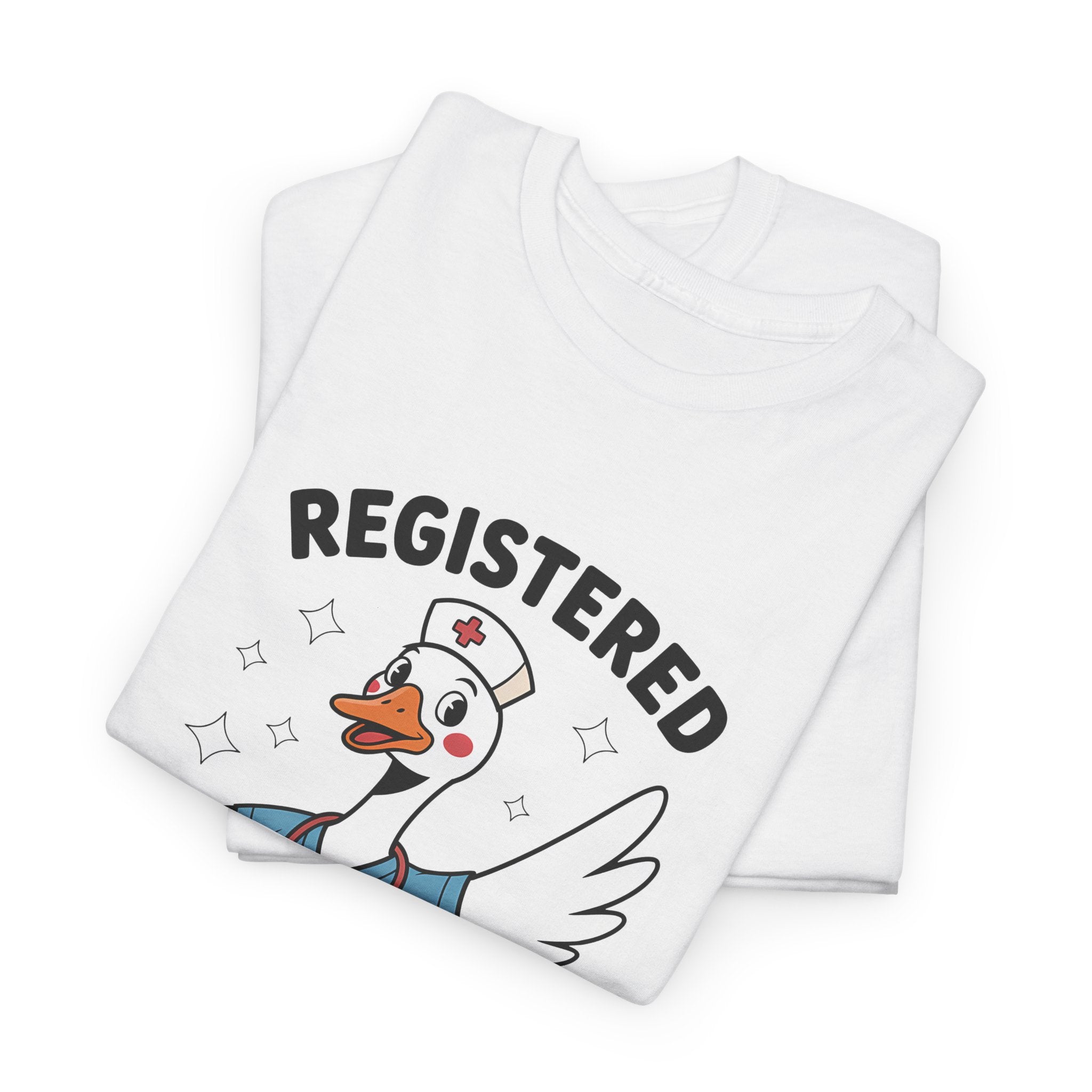 T-Shirt — "Registered Silly Goose" Cute Nurse Goose Graphic Tee