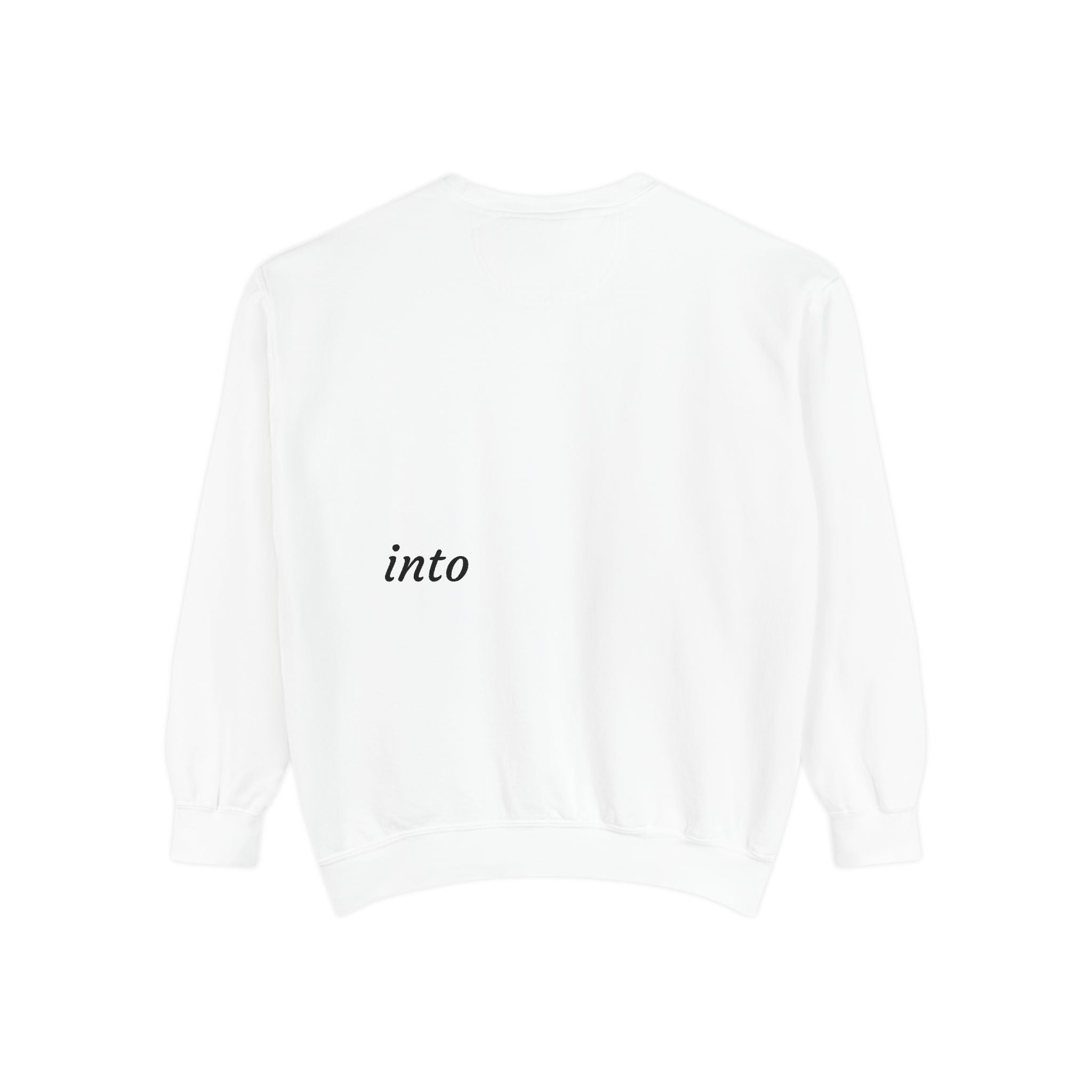 Custom Text Sweatshirt — Personalized Minimalist Crewneck