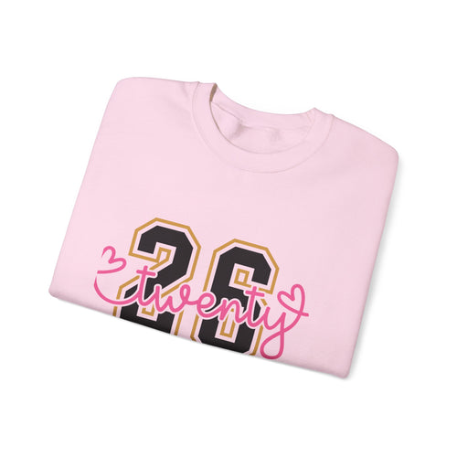 28 Graduate sweatshirt | Twenty script overlay, varsity numbers