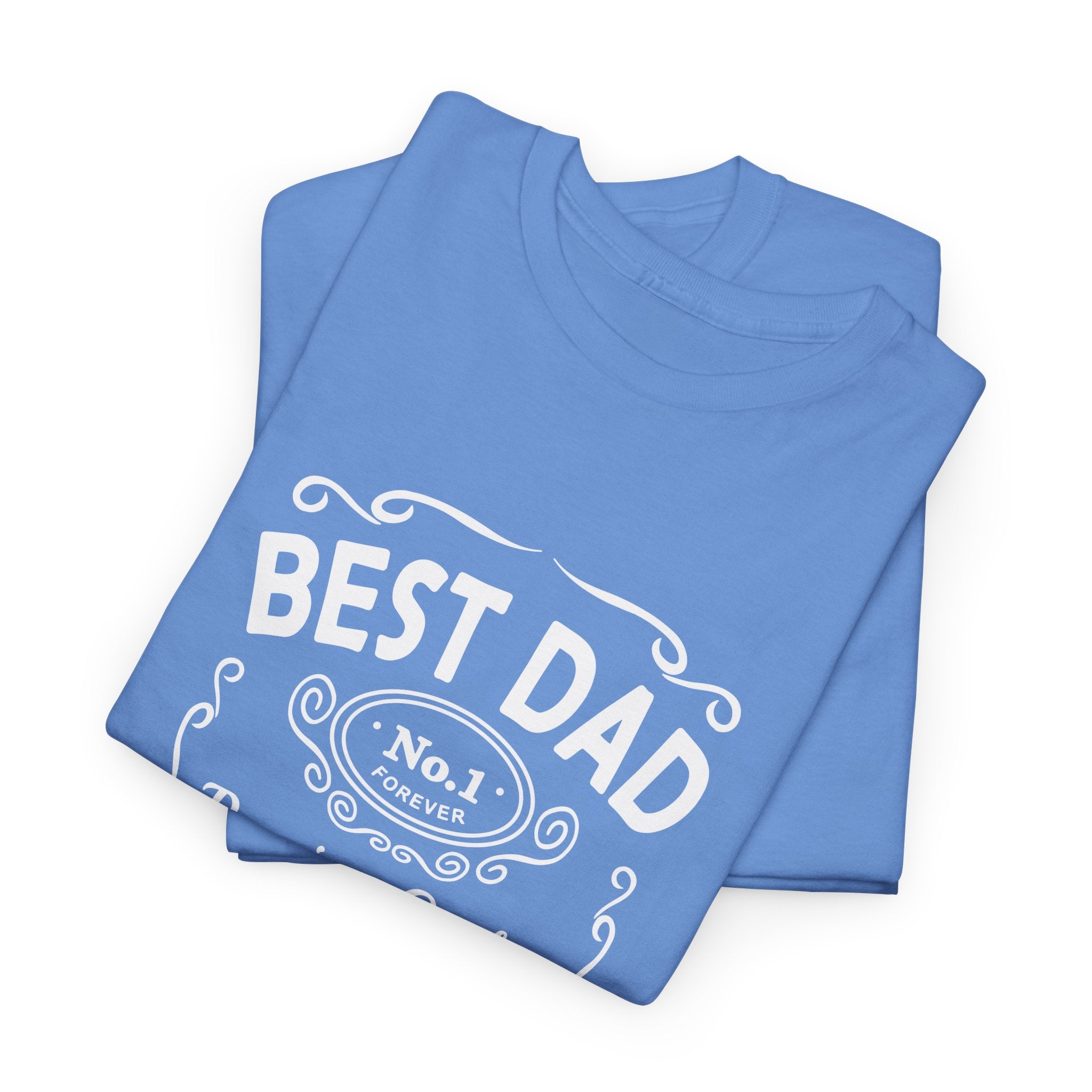 Best Dad Vintage Badge Tee | World's Greatest No.1 Dad Father Typography Shirt