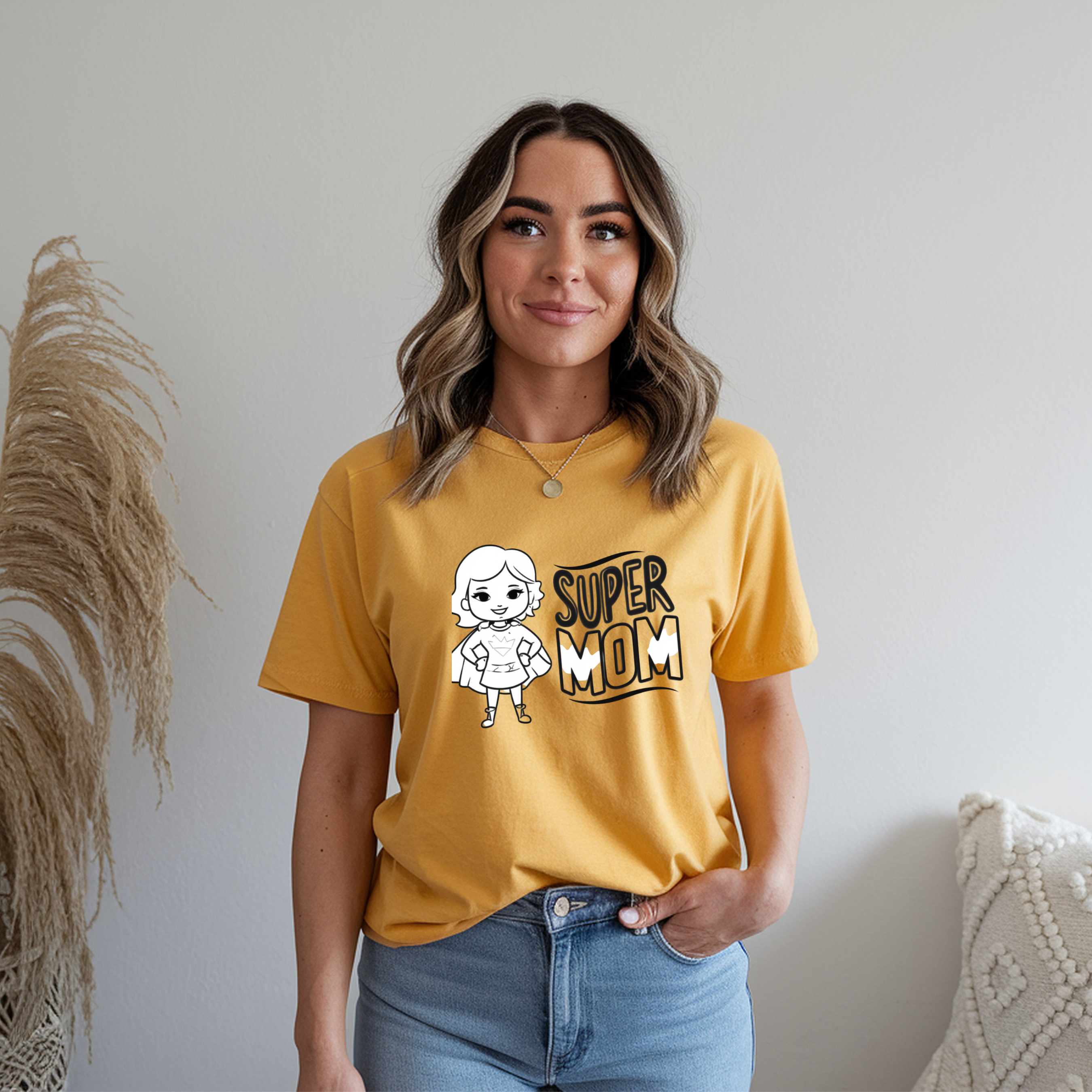 Super Mom T-Shirt – Superhero Mom Graphic Tee, Mother’s Day Gift for Mom, Soft Cotton Mom Life Shirt, Everyday Mom Outfit