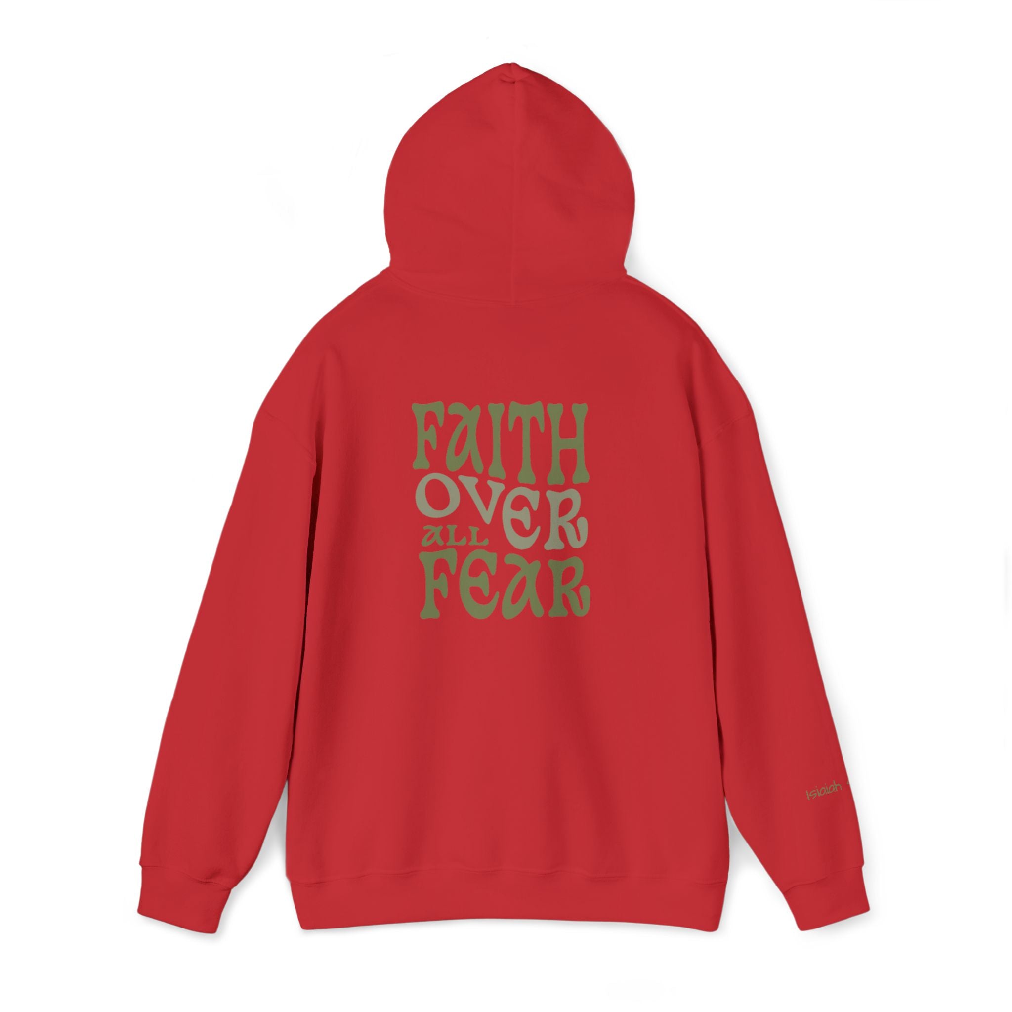 Faith Over All Fear Hoodie — Inspirational Christian Pullover