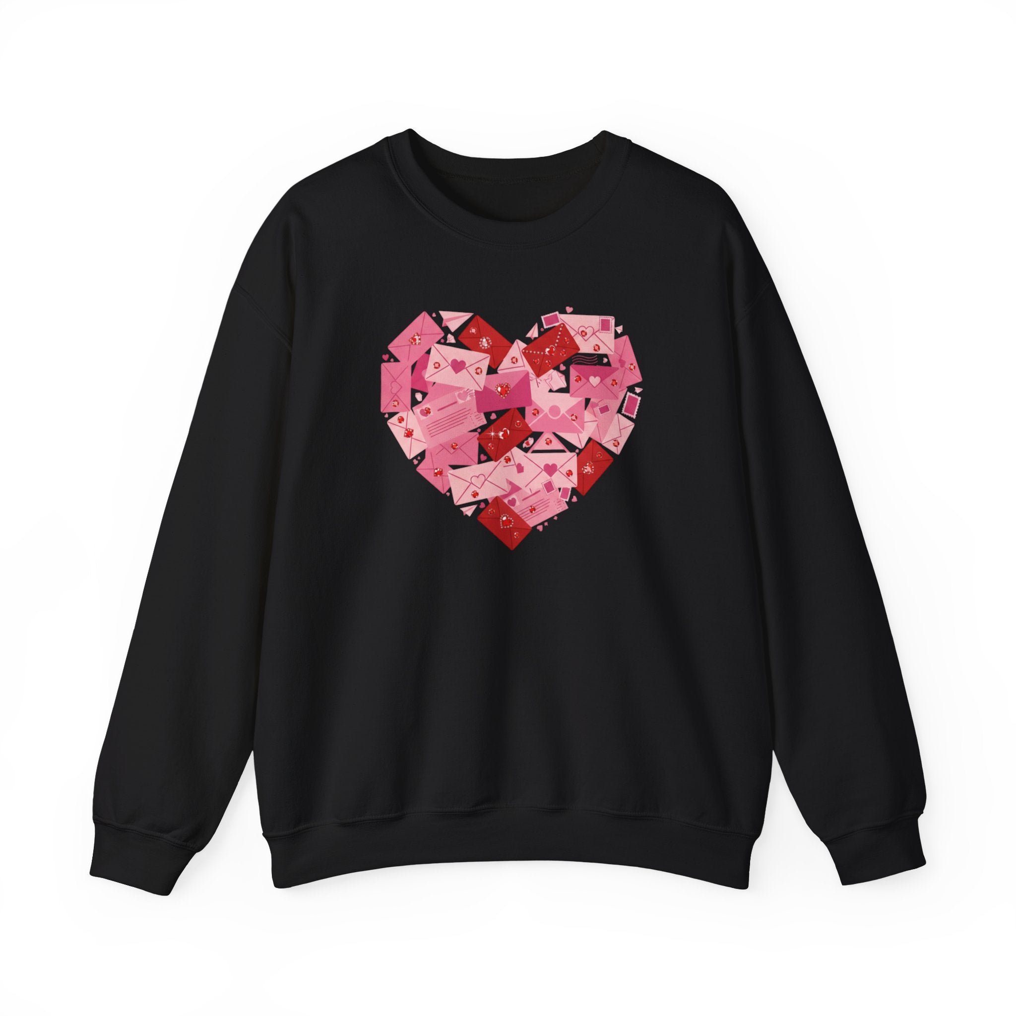 Heart Center Crewneck Sweatshirt — Centered Heart Graphic