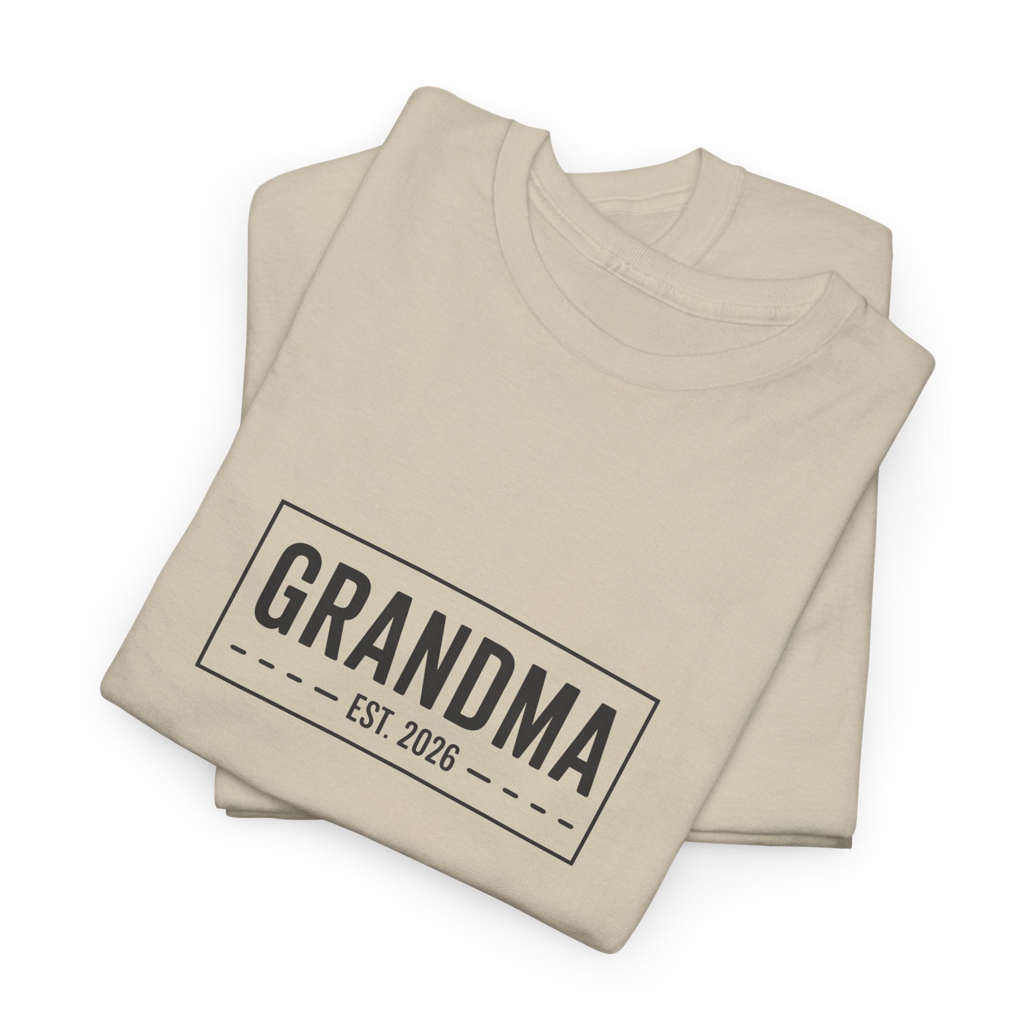 Grandma Est 2026 T-Shirt | New Grandma Gift, Pregnancy Reveal, Grandma to Be Shirt