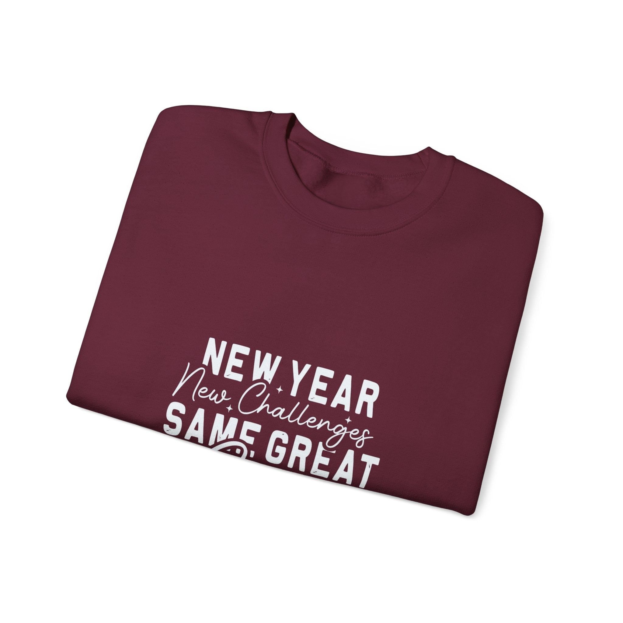 New Year New Challenges Same God Crewneck Sweatshirt