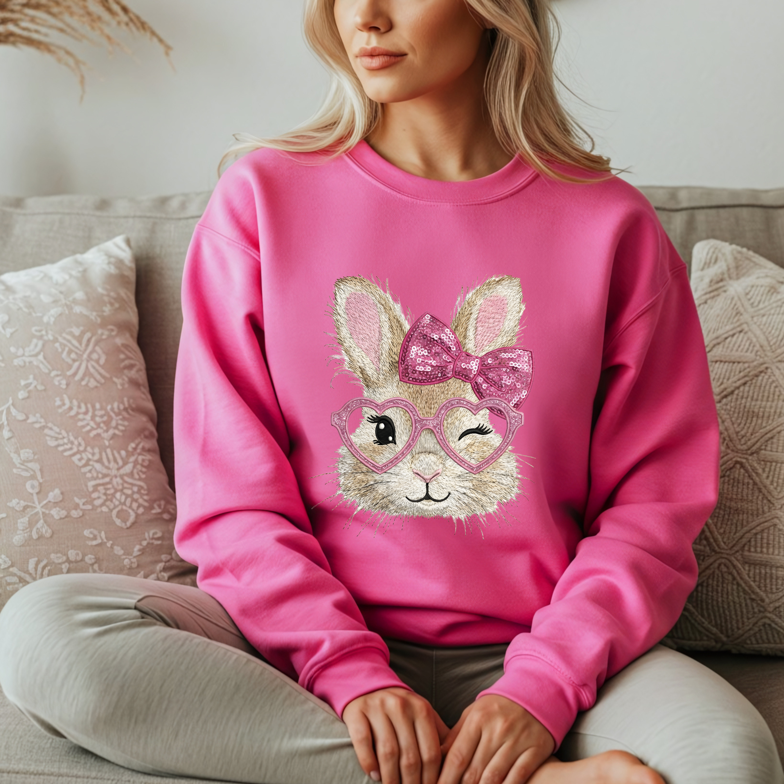 Easter Nun Face Sweatshirt — 'Nunny' Crewneck, Gift for Her, Mom Sweatshirt