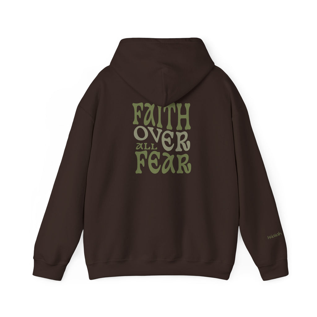 Faith Over All Fear Hoodie — Inspirational Christian Pullover