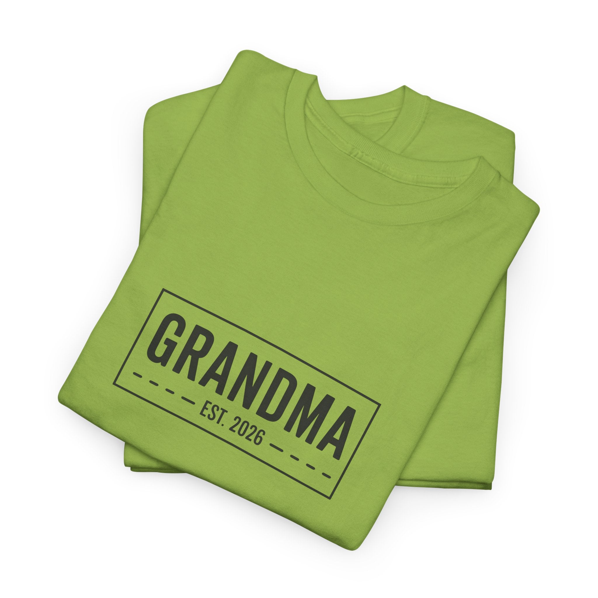 Grandma Est 2026 T-Shirt | New Grandma Gift, Pregnancy Reveal, Grandma to Be Shirt